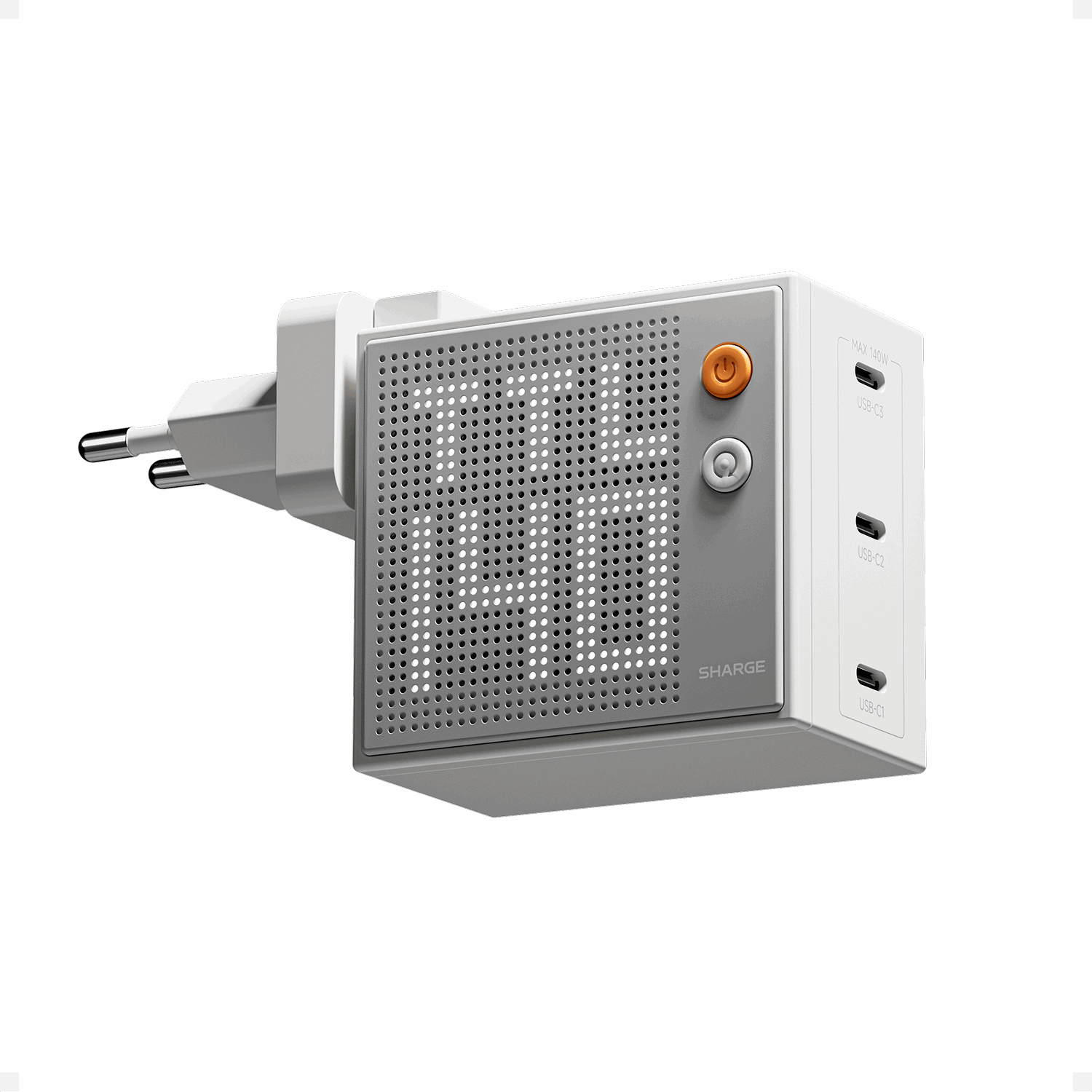 Sharge Pixel 140w Usb-c Charger - White - Handys Adapter Und Ladegeraete Cdt-sg-140-eur-dzp-bai