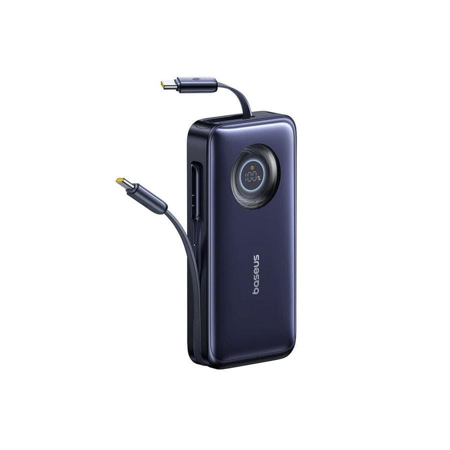 Baseus Enercore Cr11 20000mah 100w Power Bank With Retractable Usb-c Cable - Black - 20000 Mah - Powerbank Akku