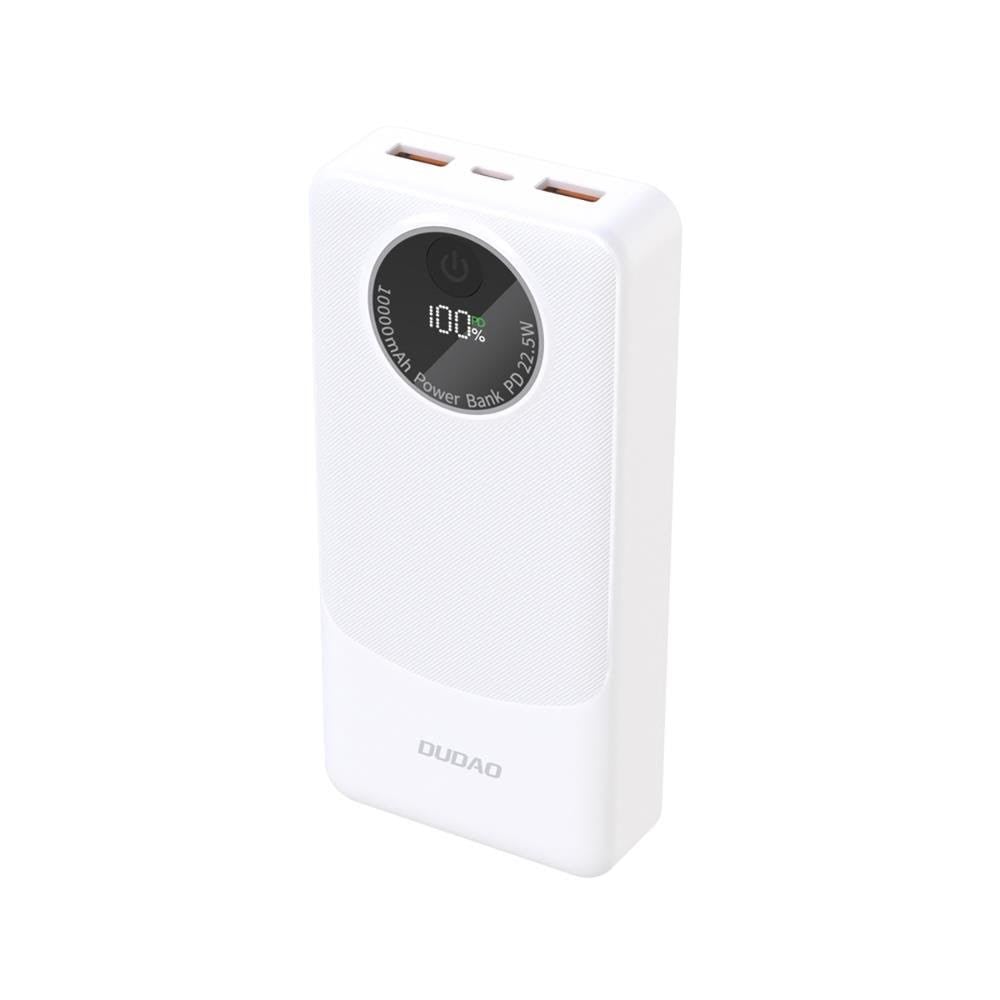 Dudao K12pro Power Bank 22.5W PD 20000mah Usb-a Usb-c - White - Powerbank Akku