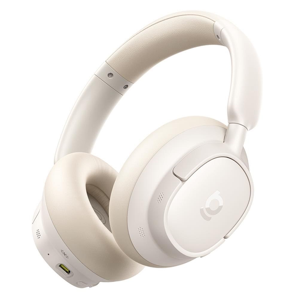 Kopfhörer - Baseus Bass Bh1 NC Lite Wireless Over-ear Headphones With Anc - White - Kopfhoerer/headsets