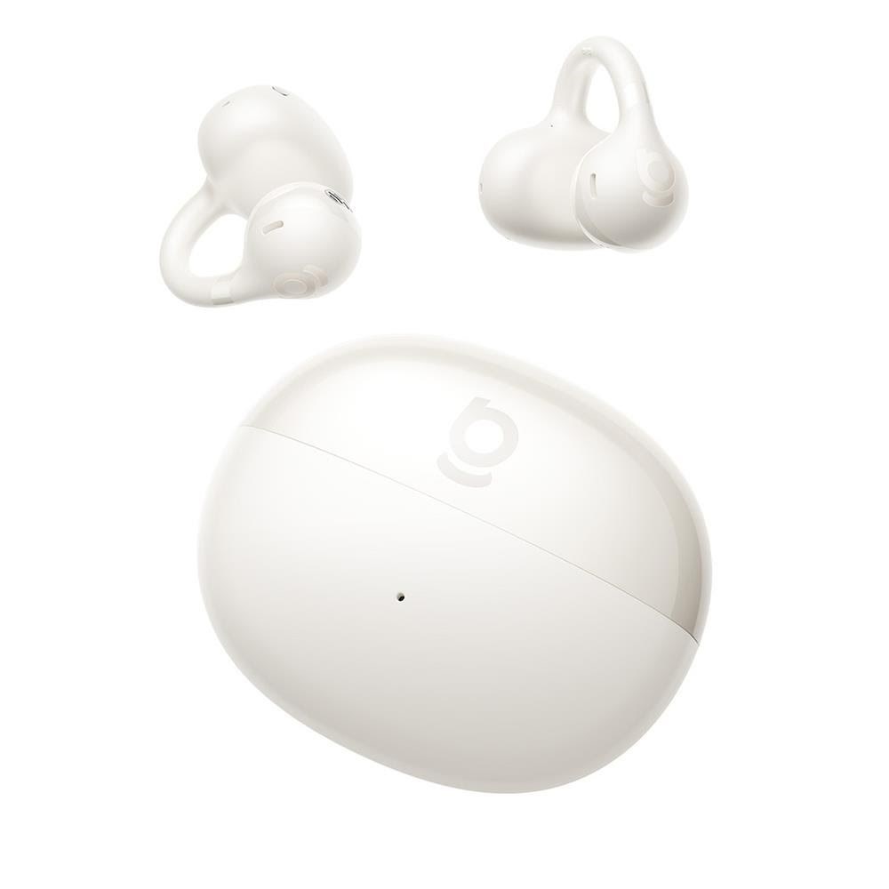 Kopfhörer - Baseus Ows Bass Bc1 Earphones With Clip - White - Kopfhoerer/headsets
