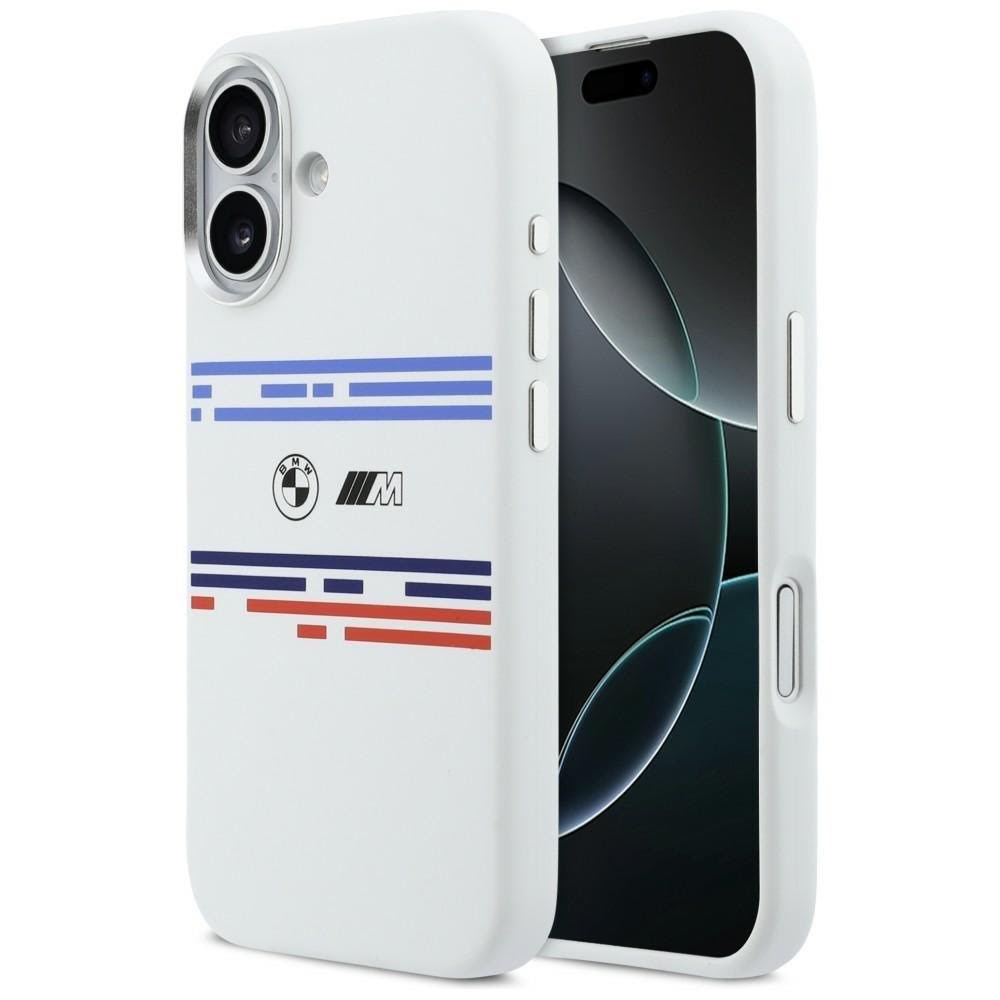 Bmw M Silicon Horizontal Line Magsafe Case For Iphone 17 - White - Handys Cover Cases 3666339484682