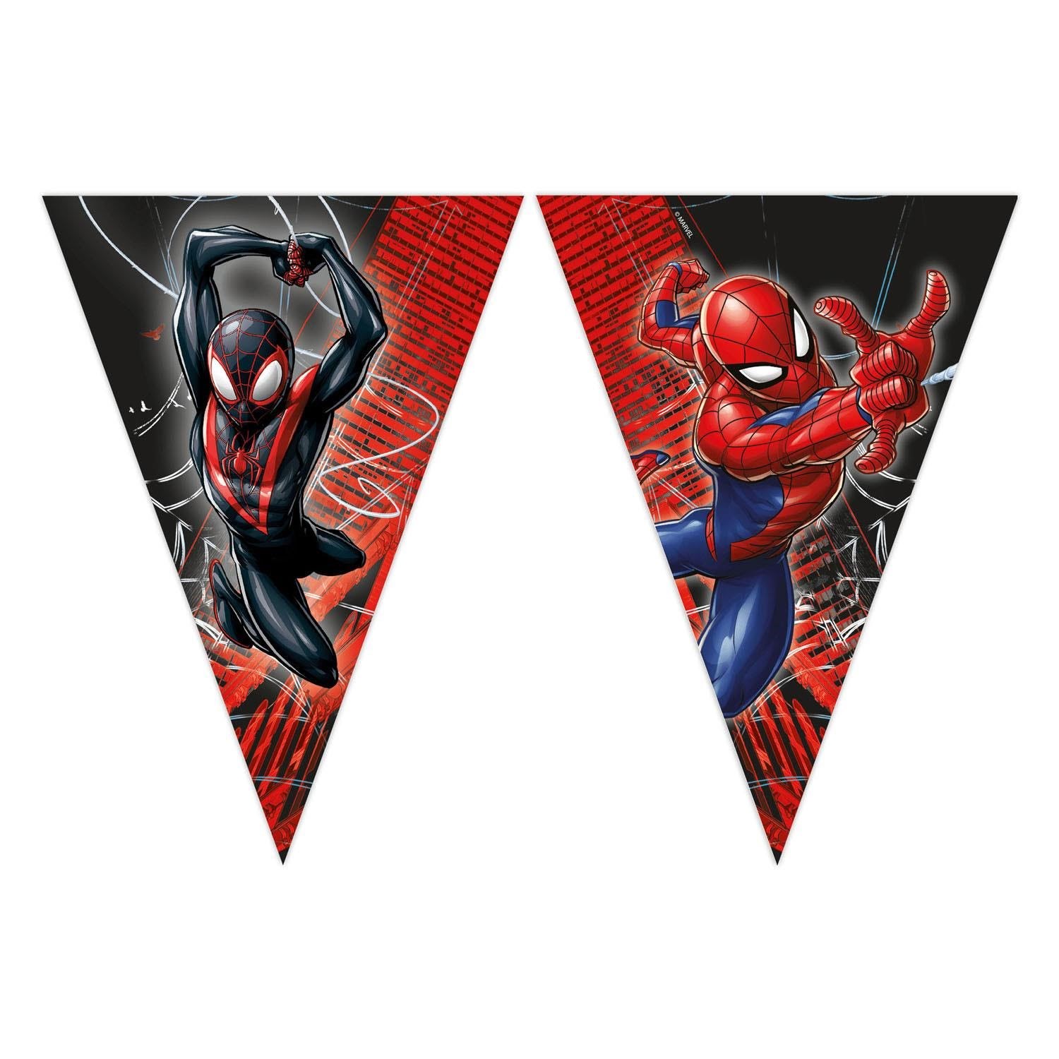 Globos Paper Bunting Spiderman World of Web - Spielzeug 97318