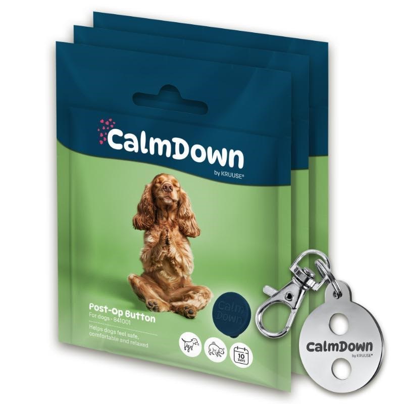 Calmdown by Kruuse Hund Tag Kit, 3 Knöpfe - Hunde