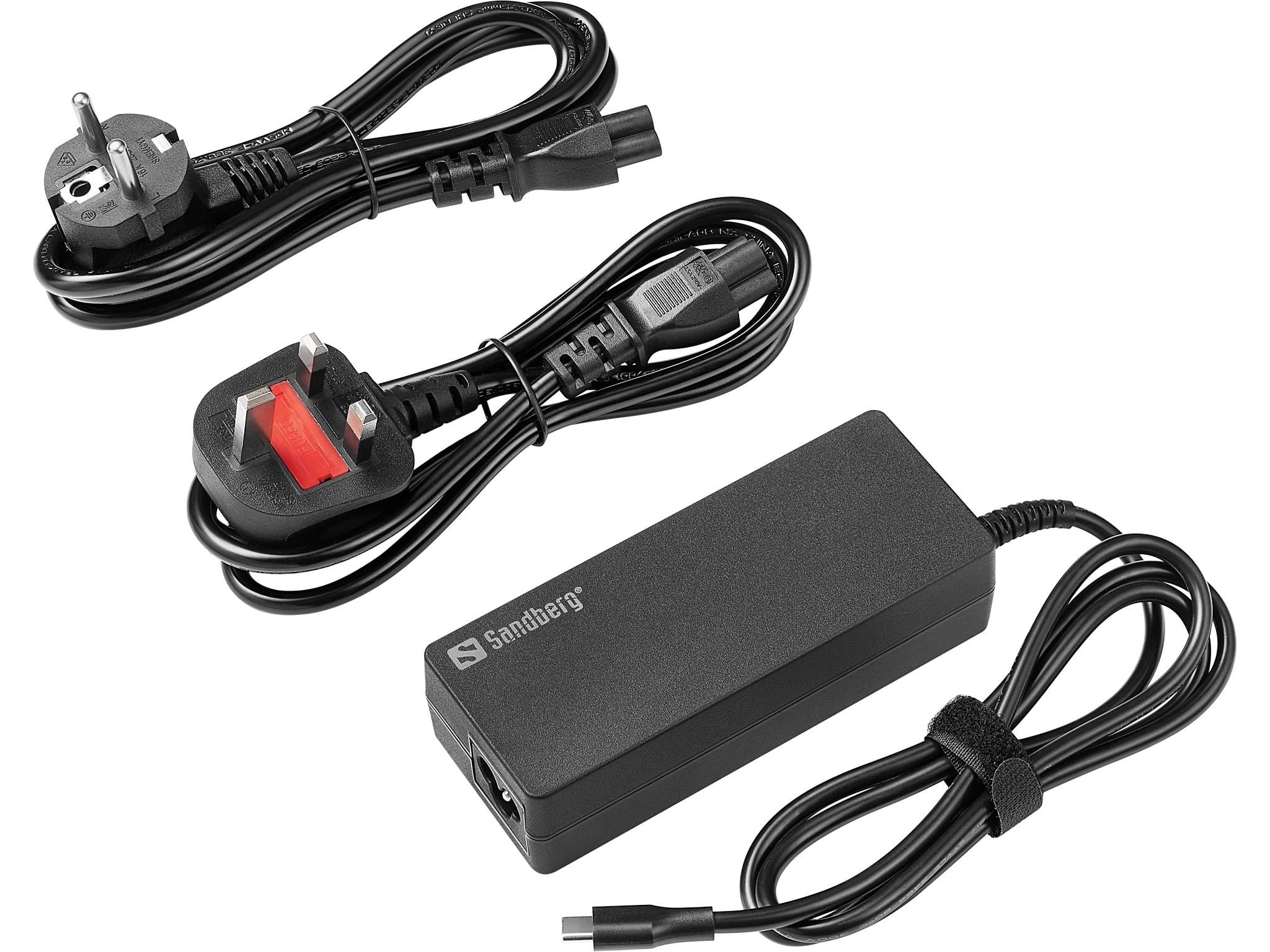 Sandberg Usb-c AC Charger Pd100w EU+UK - 100w | Usb-c PD | Fixed Cable | Eu/uk Plugs - Netzteile Fuer Laptops 135-84