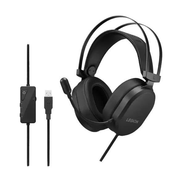 Kopfhörer - Lenovo Legion H320 7.1 Surround Sound Gaming Headset Black - Kopfhoerer/headsets