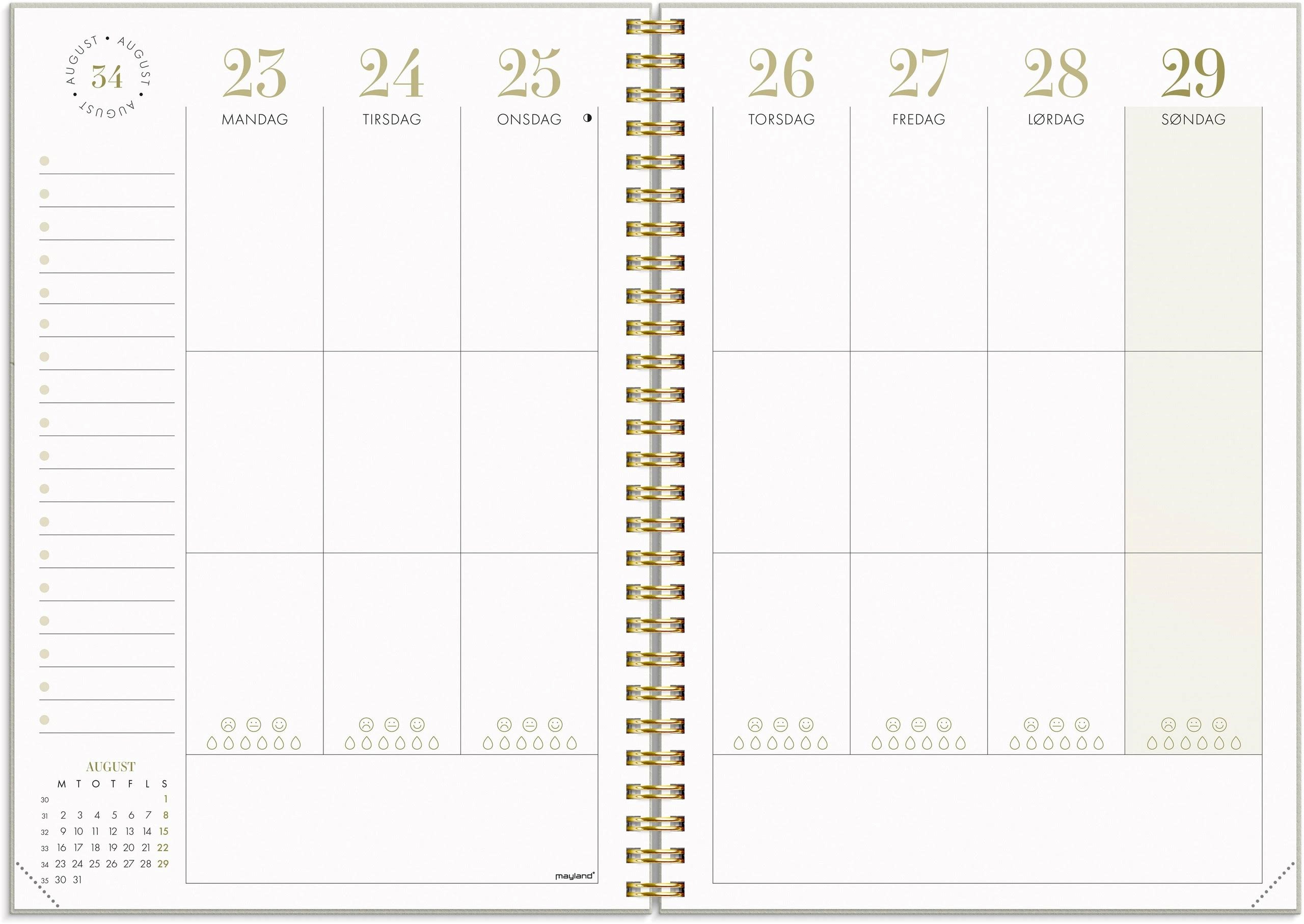 Mayland Life Planner Essentials A5 Ugekalender 2027