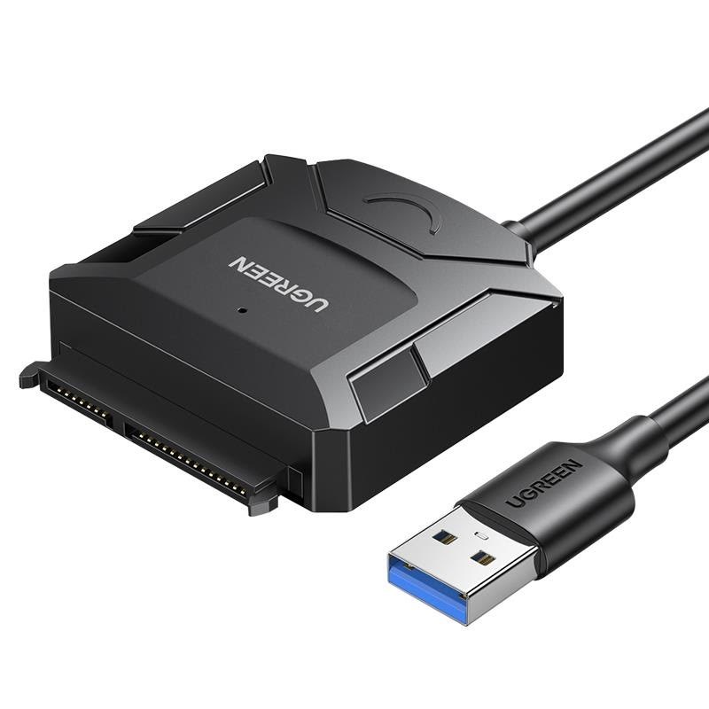 Ugreen 2.5'' / 3.5'' Hard Drive Adapter Cable (Usb-a 3.0 - Sata) - Black - Festplatten Zubehoer 20611