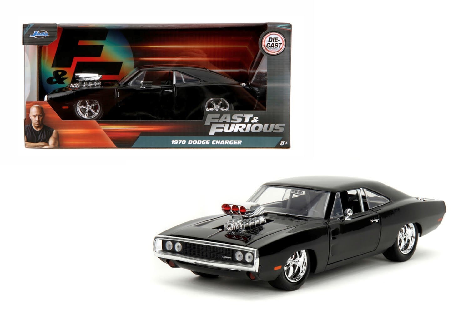 Jada Toys - Fast&Furious (1) 1970 Dodge Charger 1:24 - Merchandise