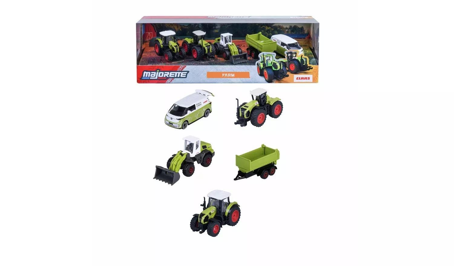 Majorette Claas Farm 5-teiliges Geschenkpack - Spielzeugauto 8503105002