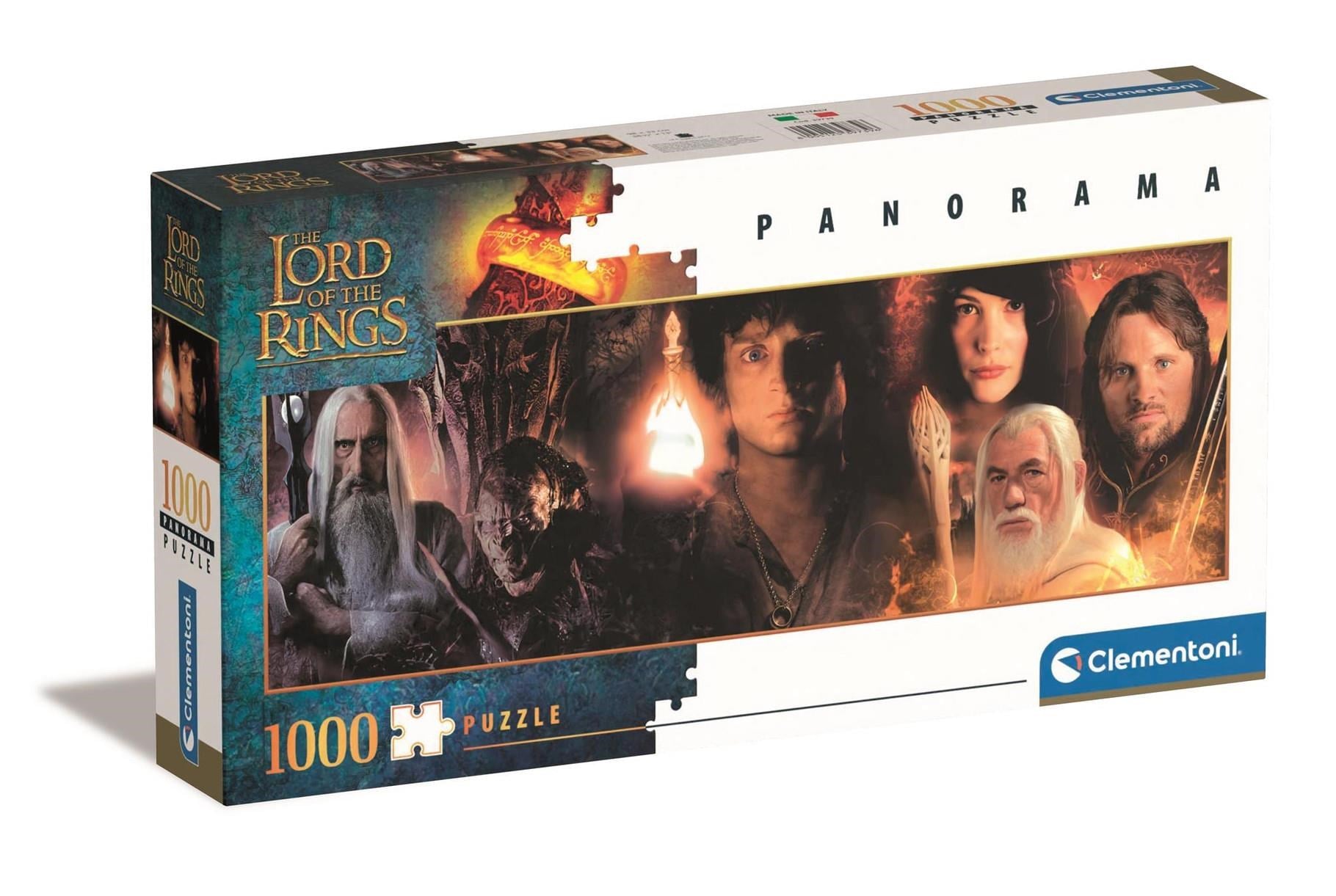 Clementoni Puzzle Panorama The Lord of The Rings, 1000 Bri 2D Puzzles