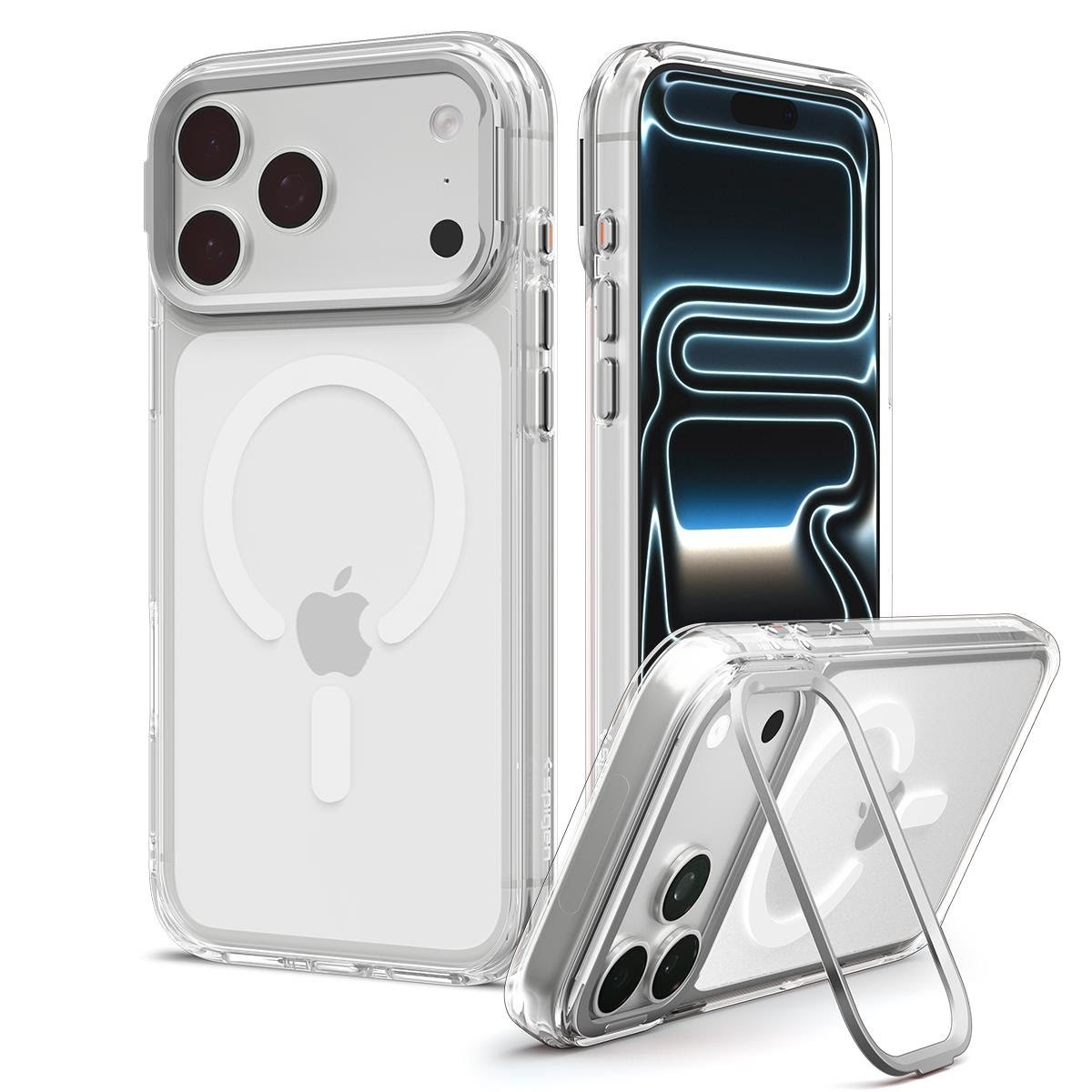 Spigen Ultra Hybrid Optik S Magsafe - Clear Silver - Iphone 18 Pro Max/17 Pro Max - Handys Cover Cases Acs11908