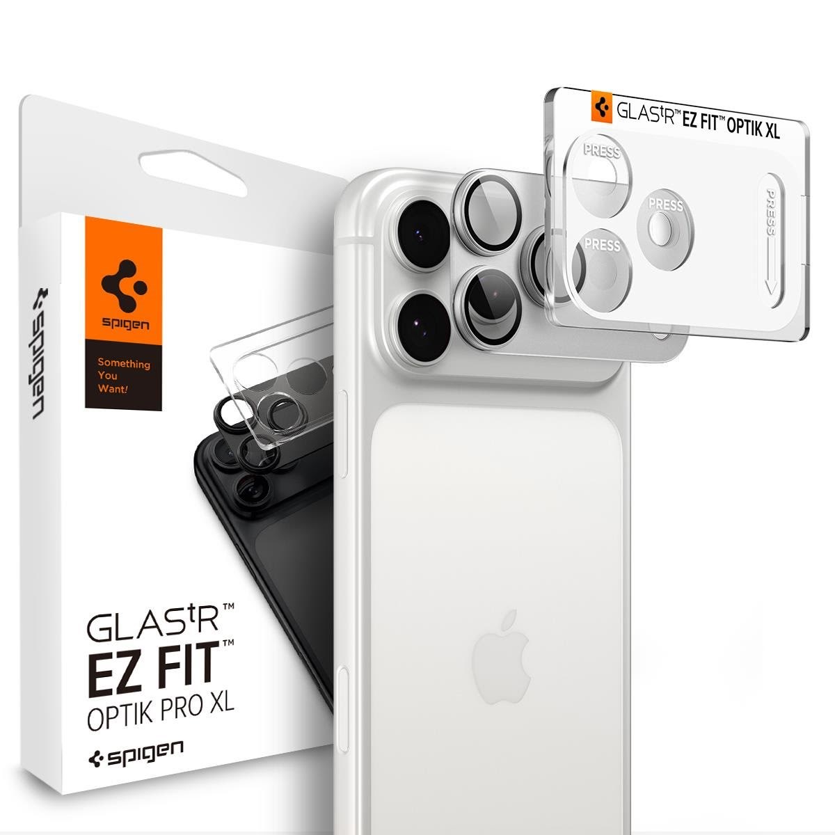 Spigen Glass tR EZ Fit Optik Pro XL 1 Pack - Silver - Iphone 18 Pro - Handys Schutzfolie