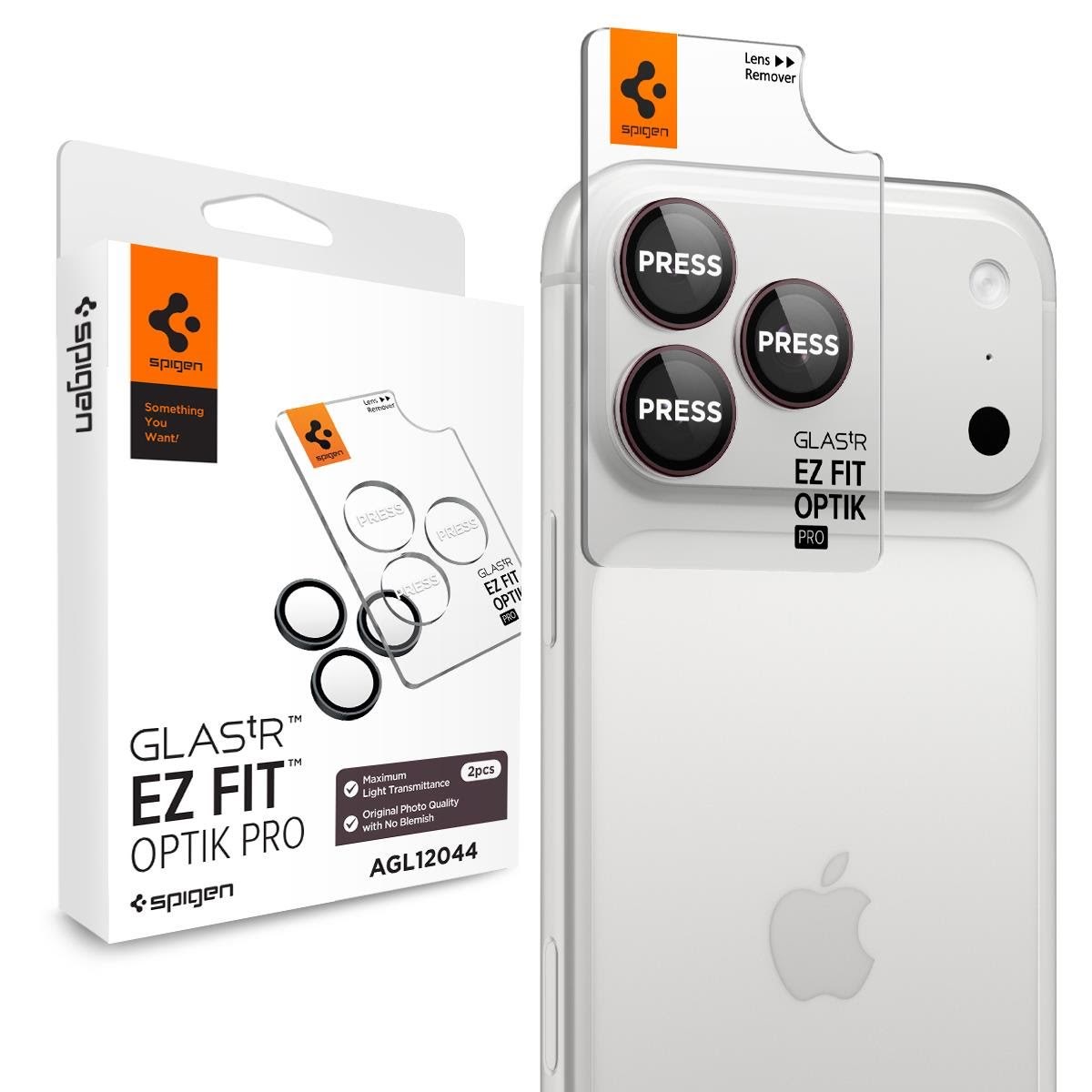 Spigen Glass tR EZ Fit Optik Pro 2 Pack - Dark Cherry - Iphone 18 Pro Max/18 Pro - Handys Schutzfolie Agl12044