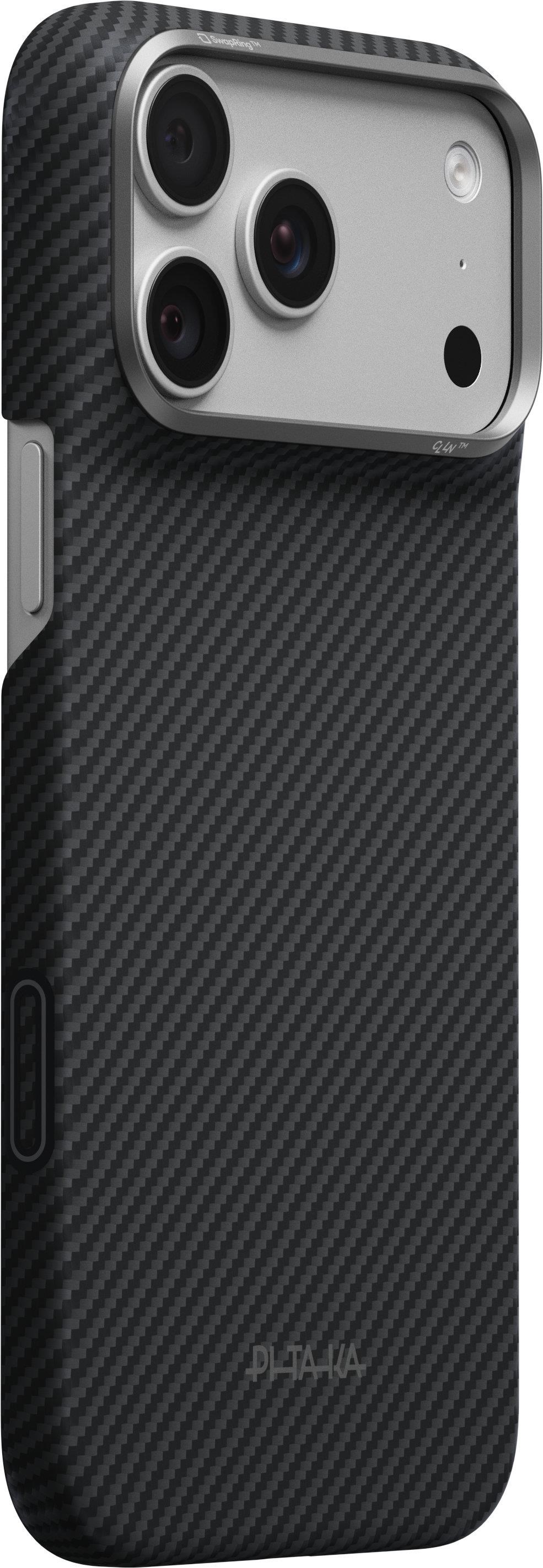 Pitaka Edge Case - Black/grey Twill - Iphone 18 Pro Max/17 Pro Max - Handys Cover Cases Ki1801pm
