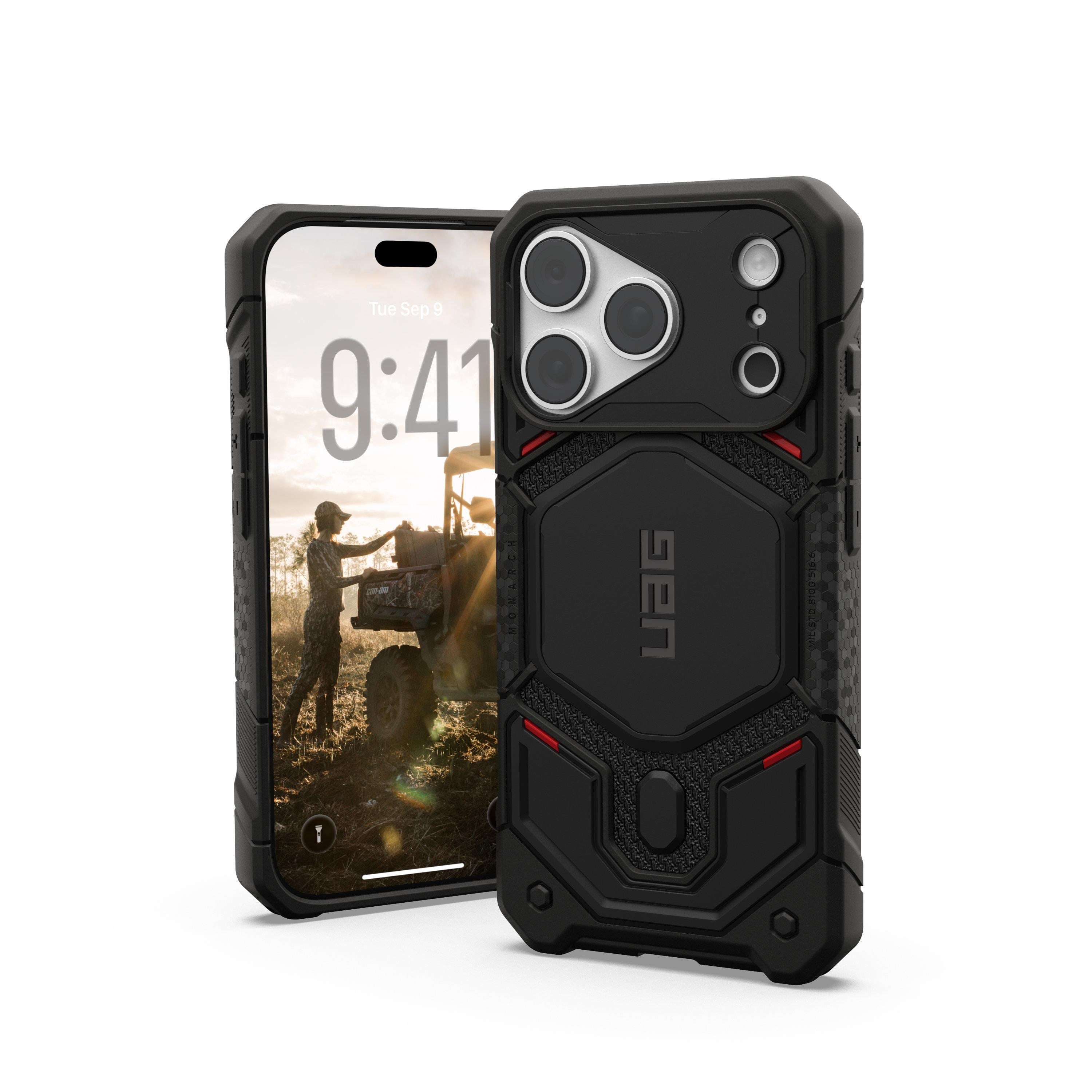 Uag Monarch Pro Magsafe - Kevlar Black - Iphone 18 Pro/17 Pro - Handys Cover Cases