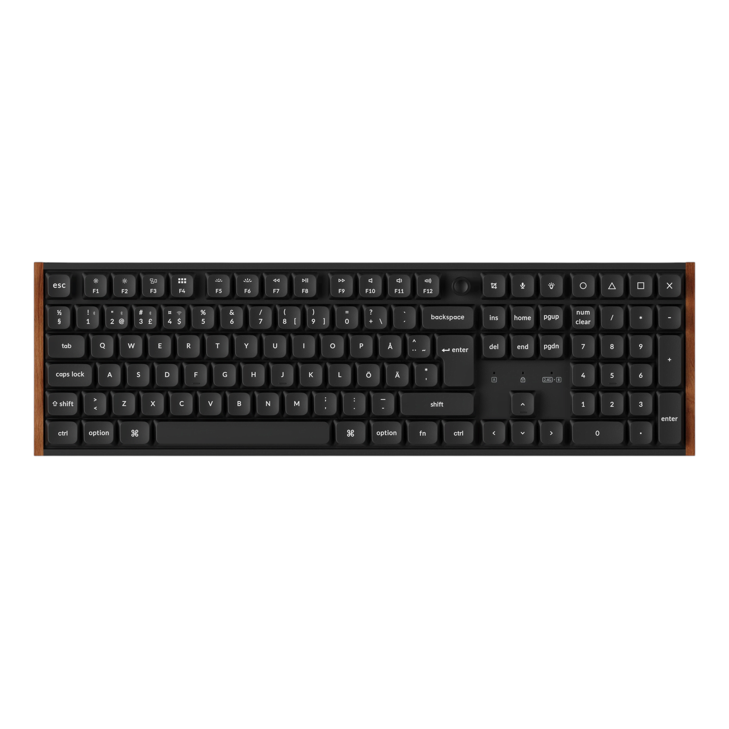 Keychron K5 Ultra SE 100% 8K Keychron Milk Pom Red - Gaming Tastatur - Full-size - Nordic Iso - Schwarz - Tastaturen K5u-h1-bo