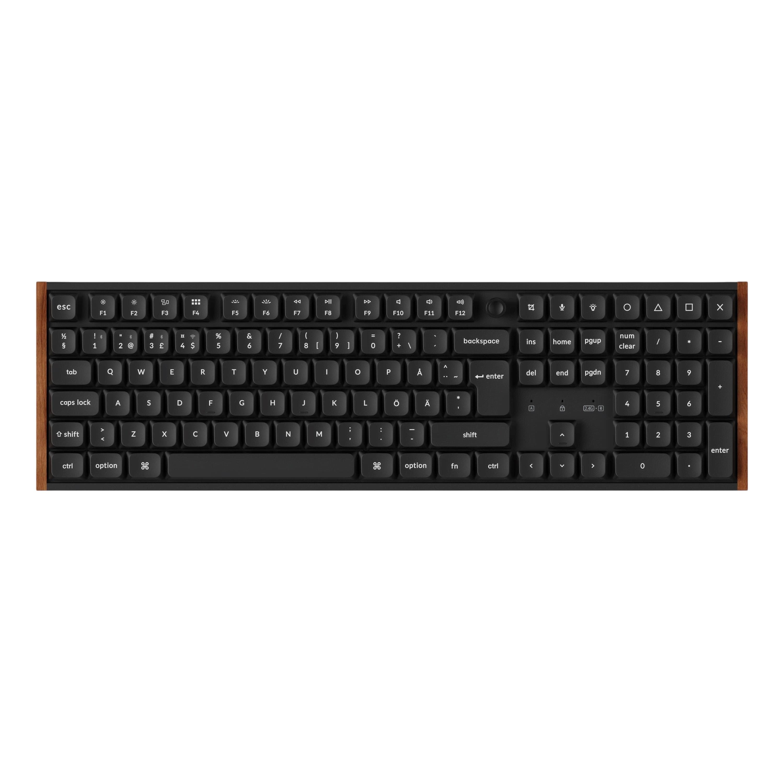 Keychron K5 Ultra SE 100% 8K Keychron Milk Pom Brown - Gaming Tastatur - Full-size - Nordic Iso - Schwarz - Tastaturen