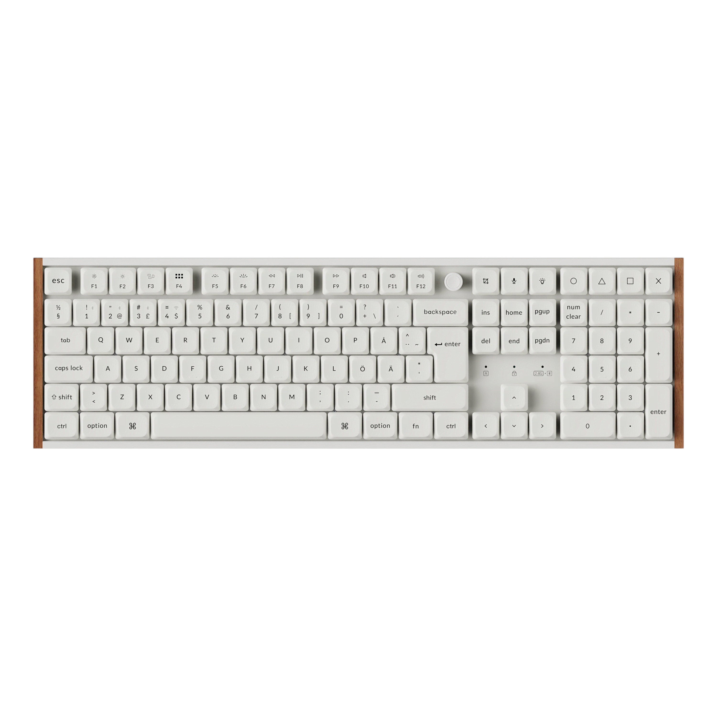 Keychron K5 Ultra SE 100% 8K Keychron Milk Pom Red - Gaming Tastatur - Full-size - Nordic Iso - Weiss - Tastaturen K5u-p1-bo