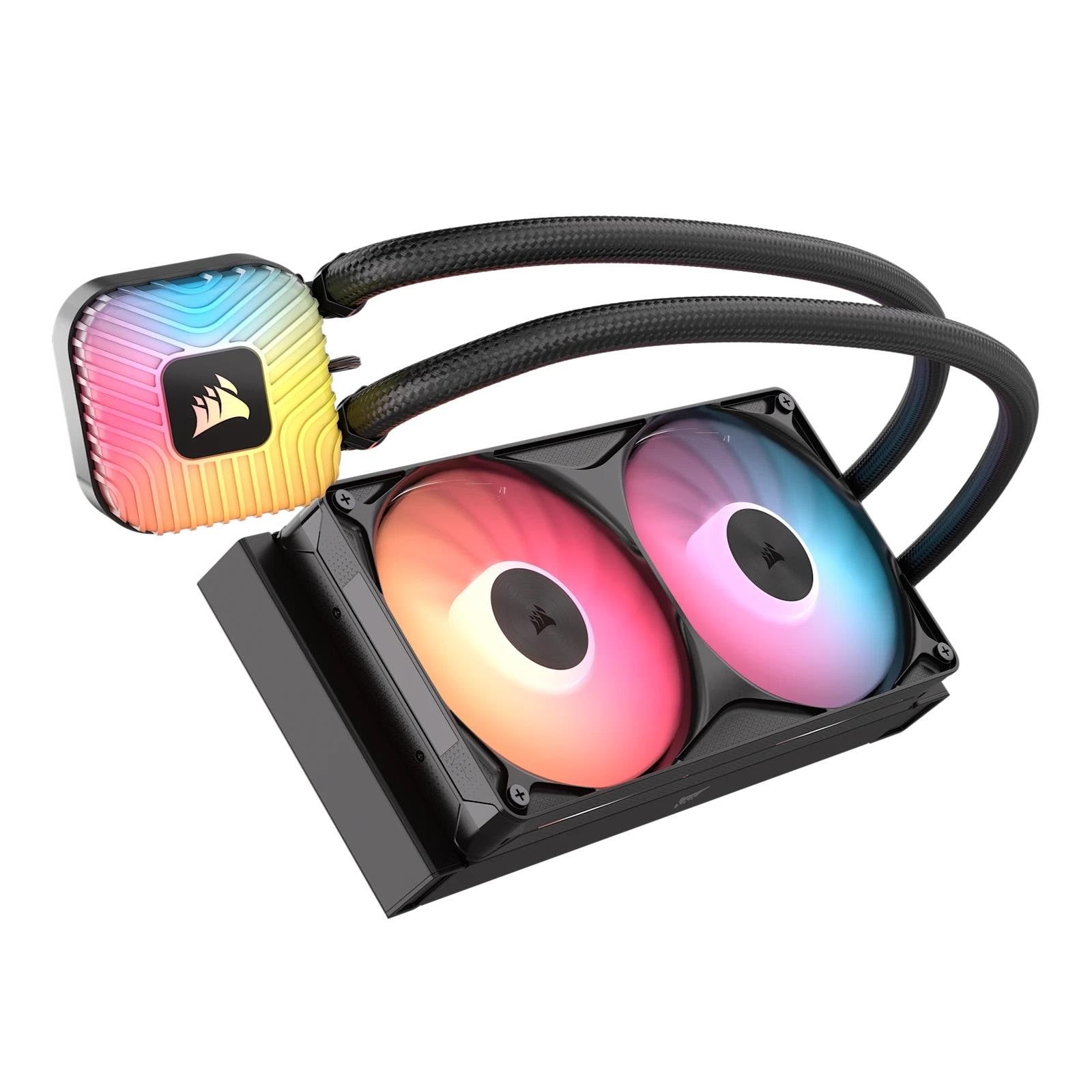 Corsair Nautilus II 240 RS Argb - Cpu-wasserkühlung - Max 36 Dba - Cpu Kuehler Schwarz Mit Orangem Led-licht Cw-9061047-ww