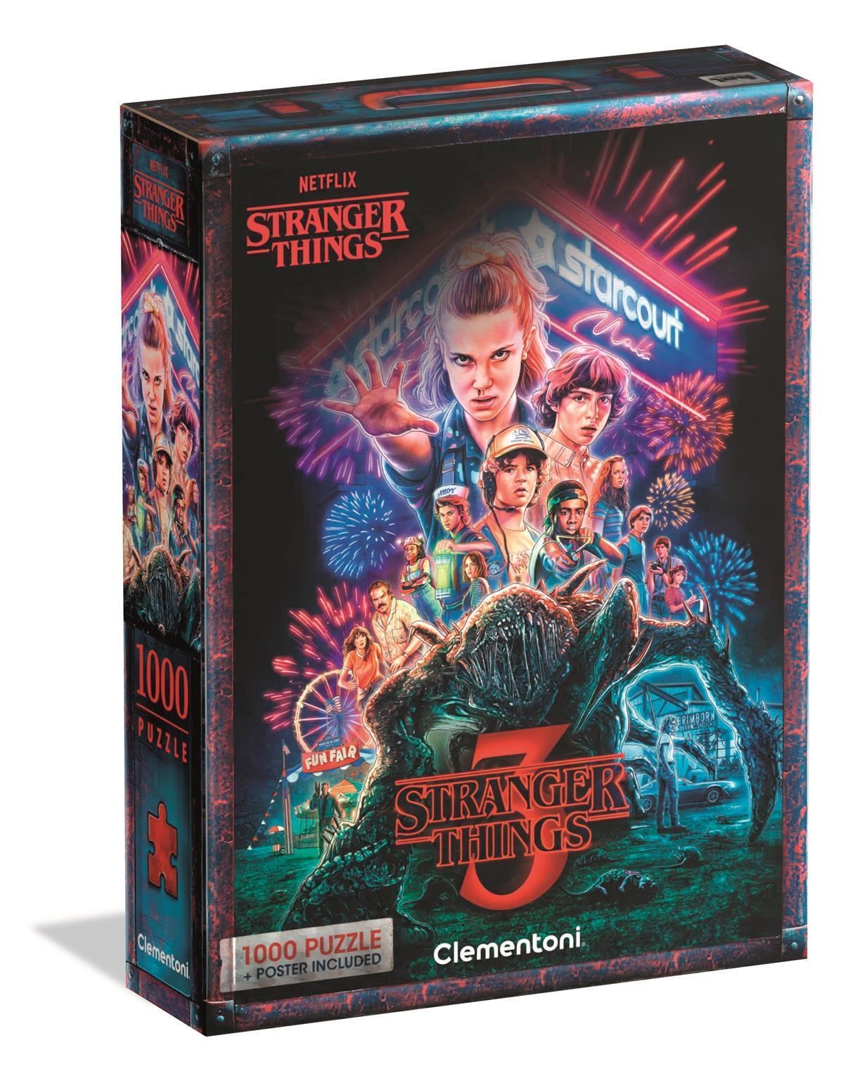 Clementoni Puzzle Stranger Things - S03, 1000 Teile 2D Puzzles 39979
