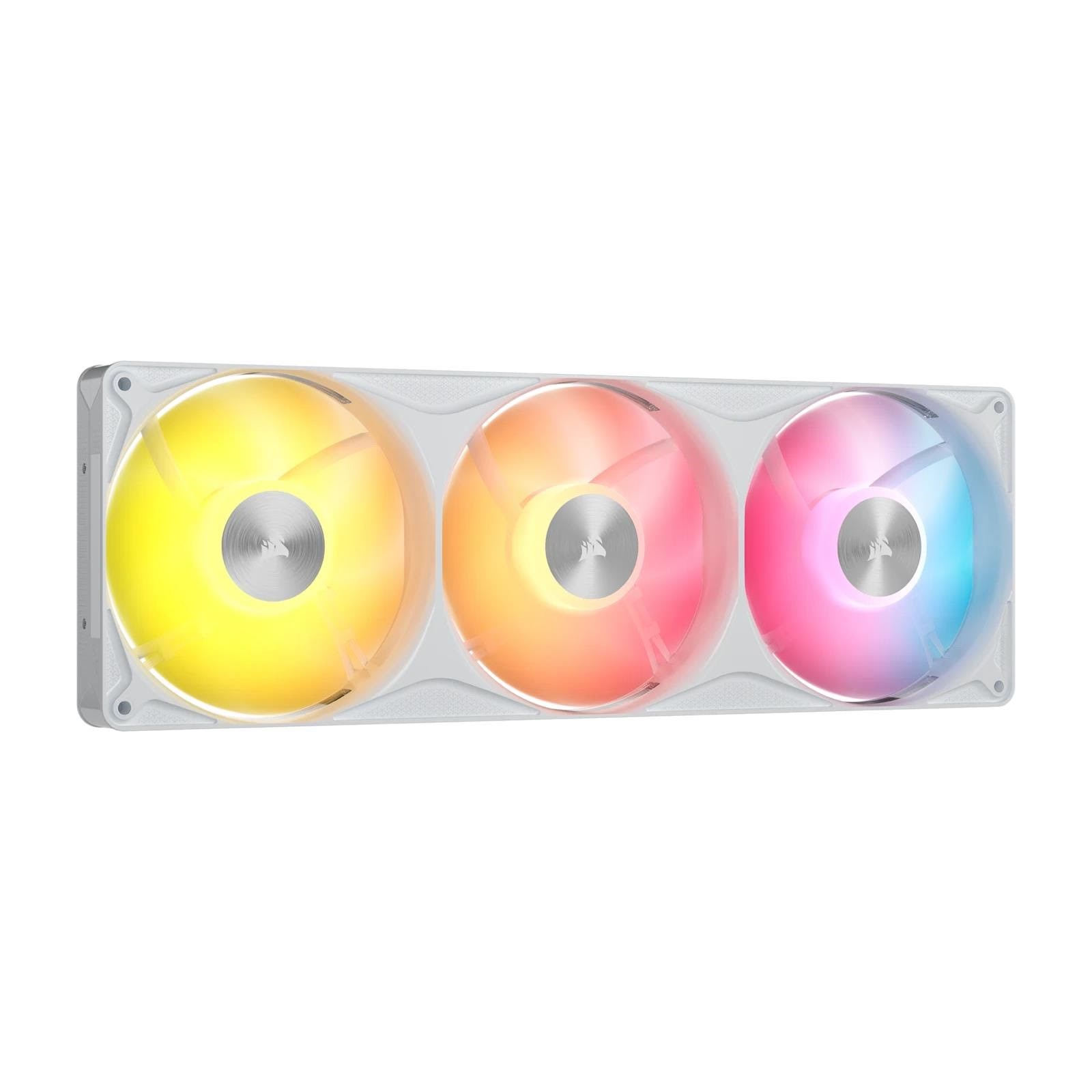 Corsair Rs360 II Unified Frame Argb - Gehäuselüfter - 120mm - Weiß Mit Rgb Led - 36 Dba - Gehaeuseluefter