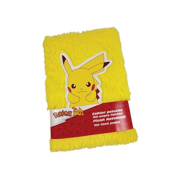 Pokemon Pokémon A5-notizbuch Mit Gelbem Plüschcover - Schul Zubehoer