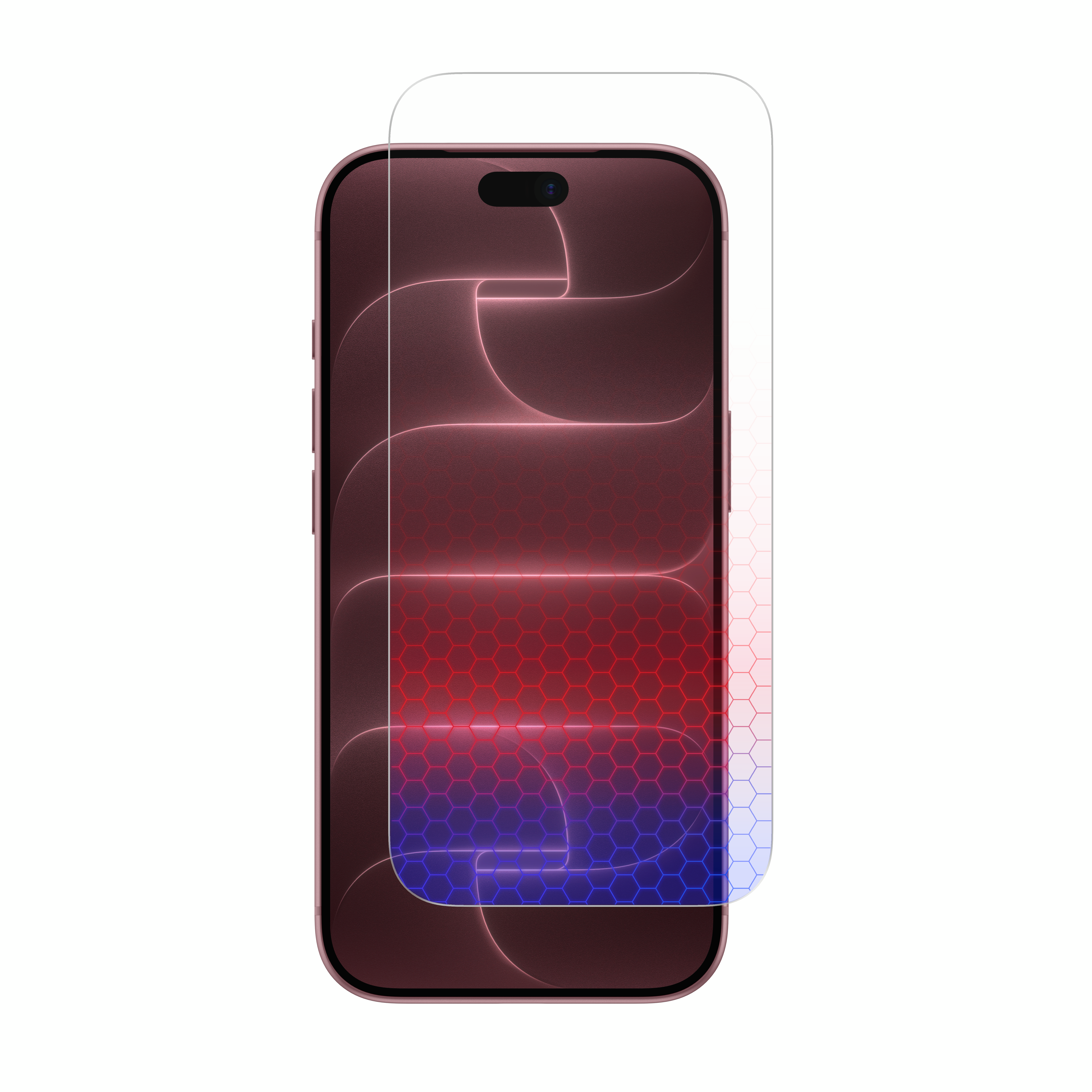 Belkin Titan Smartshield Pro Blue-to-red Screen Protector - Iphone 18 Pro Max /17 Pro Max - Handys Schutzfolie Ova296hq