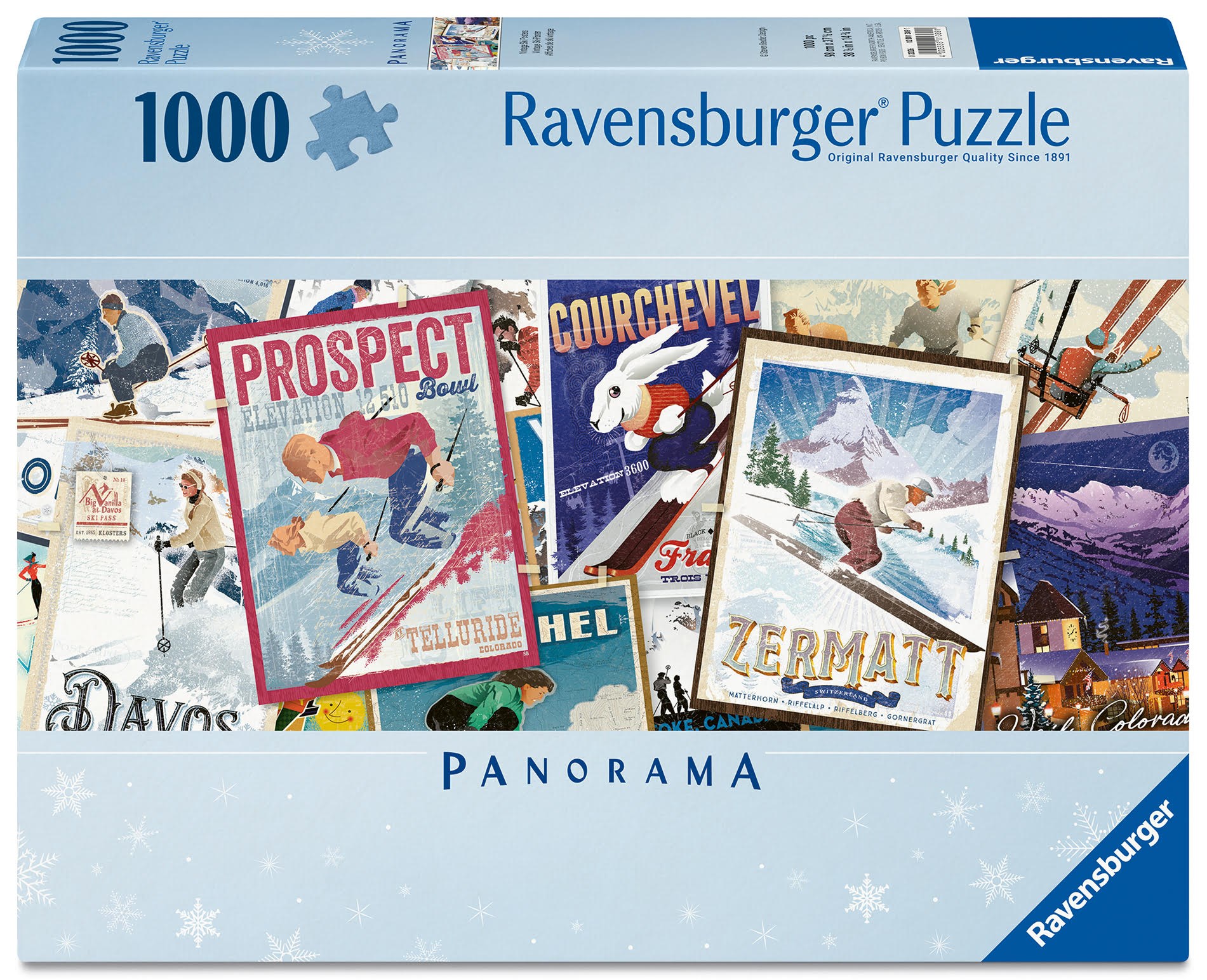 Ravensburger Vintage-ski-poster 1000-teilig - Puzzle