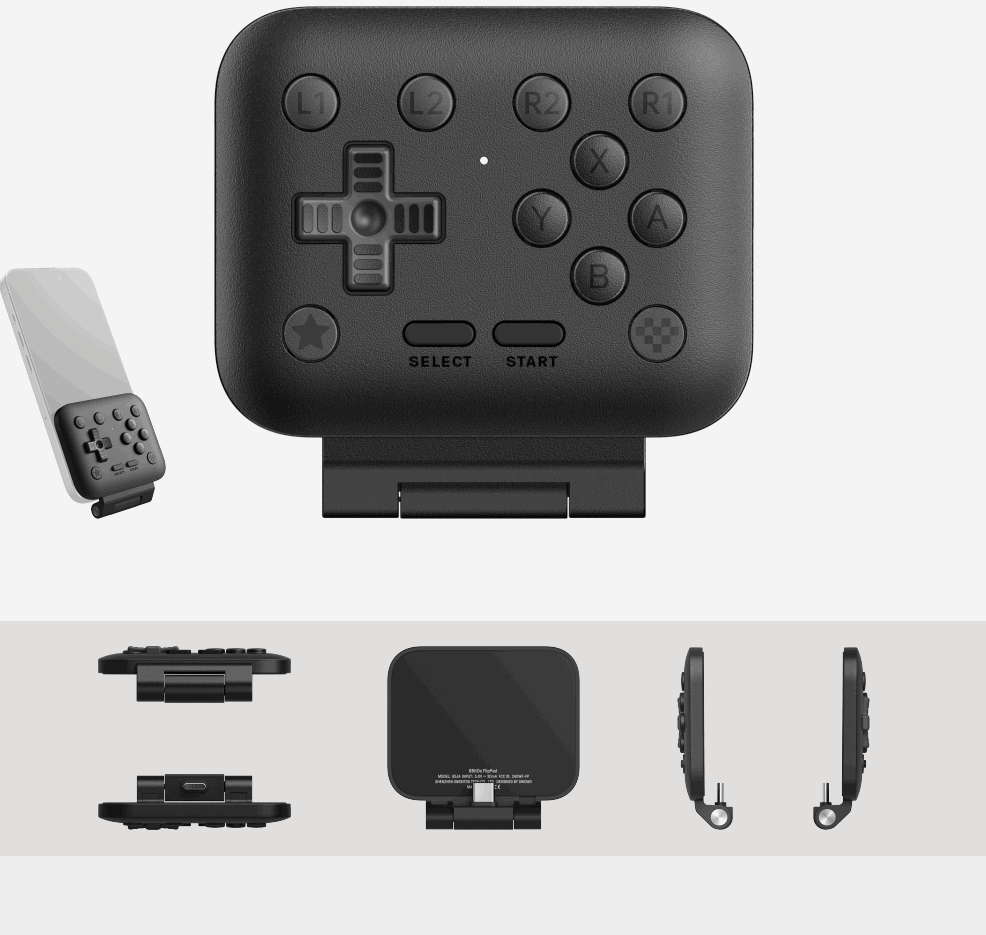 8bitdo Flippad (Black Edition) - Wired Controller - Android - Gaming Zubehoer