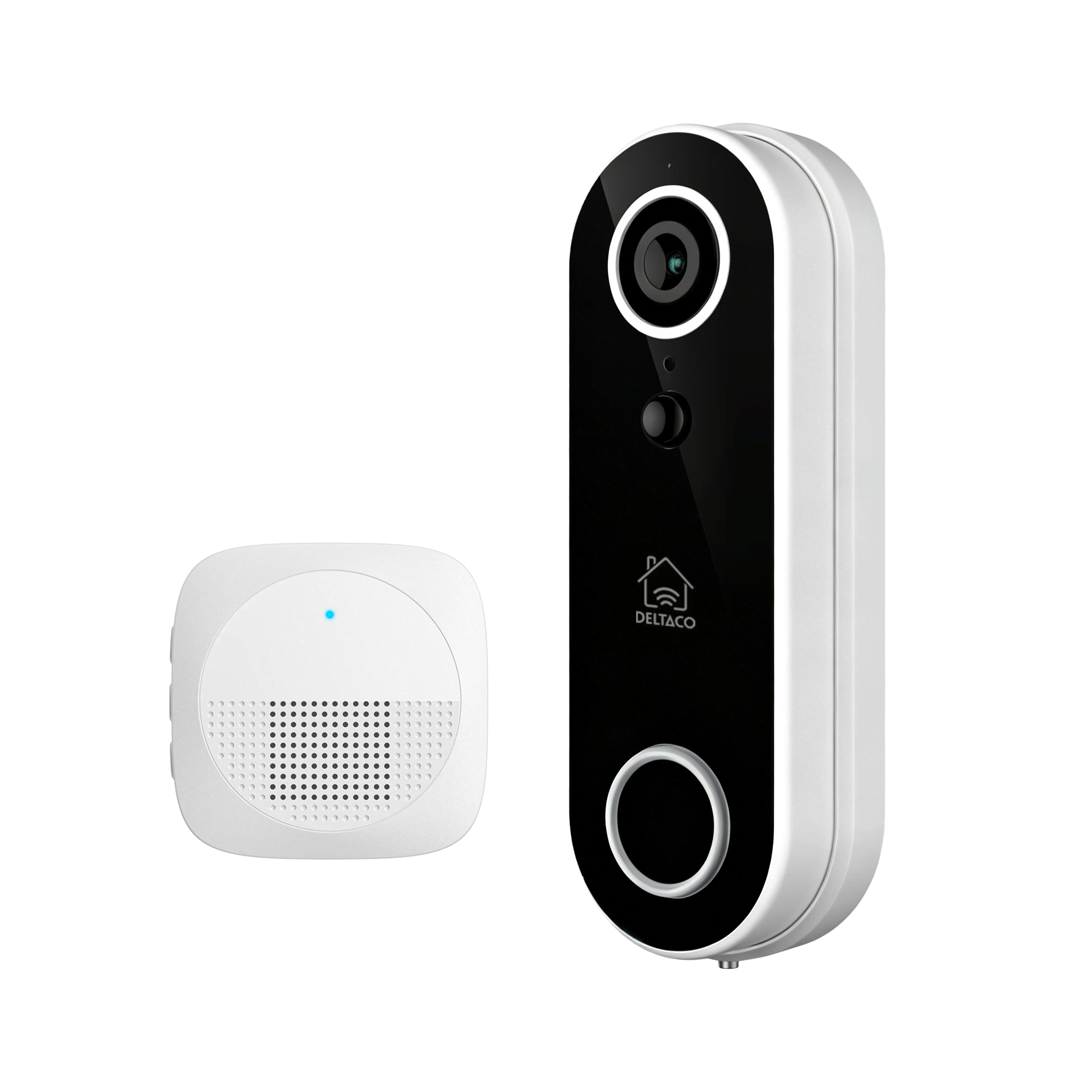 Deltaco Smart Home Türklingel-kamera, Chime Enthalten, 4mp, Wifi, Weiß Sh-db03