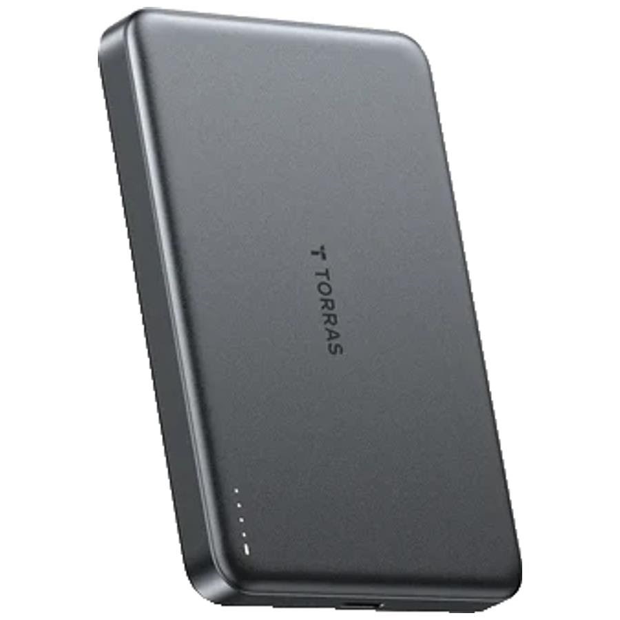 Torras Minimag 10k Wireless Magsafe Powerbank Usb-c PD - Grey - 10000 Mah - Powerbank Akku