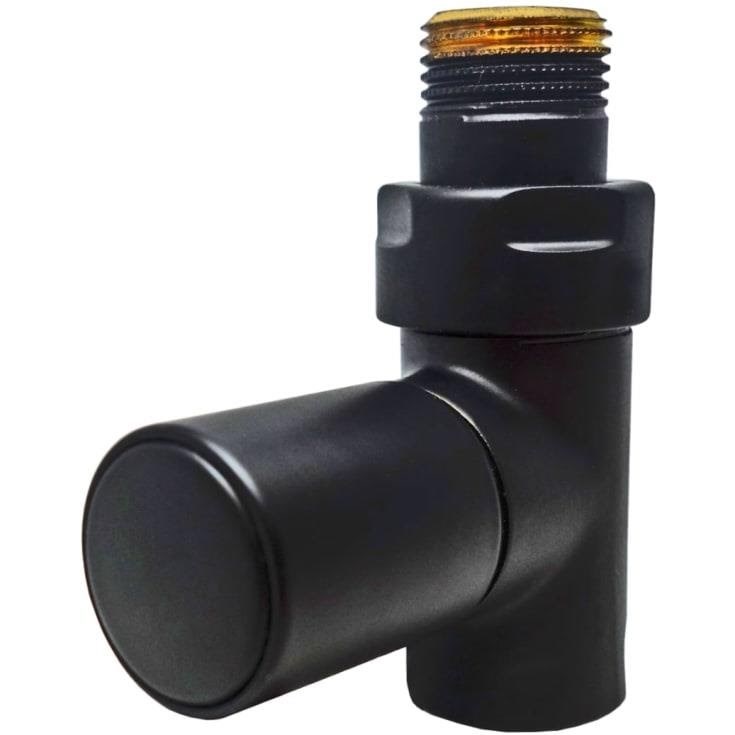 Kriss Zylinder-ventilsatz, 1/2'', Gleichlaufend, Schwarz - Handtuchheizkoerper Und Zubehoer Kv3006s