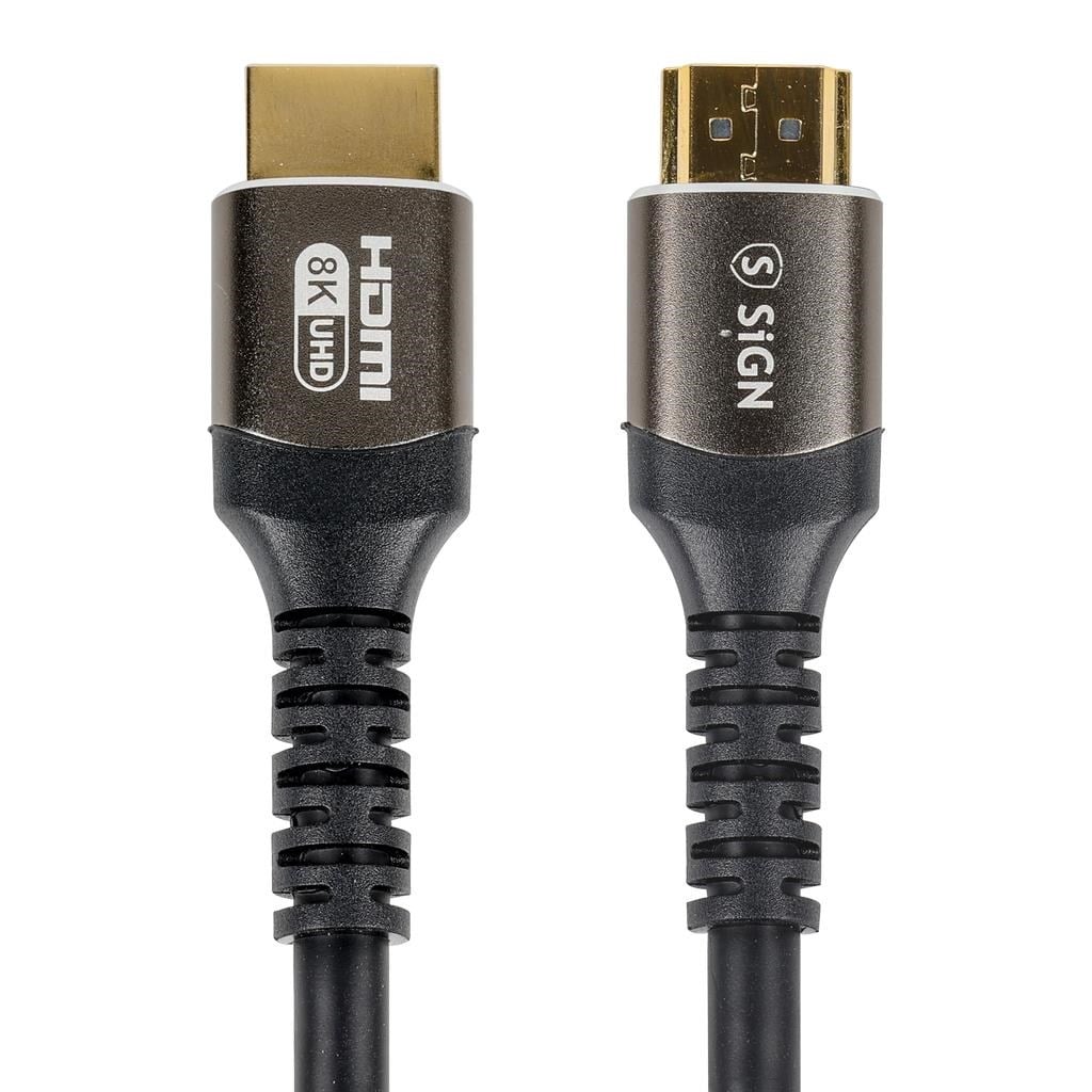 Sign Premium Hdmi 2.1 to Hdmi 2.1 Cable 8K - 3m - Black - Display Kabel Sn8k-hd30