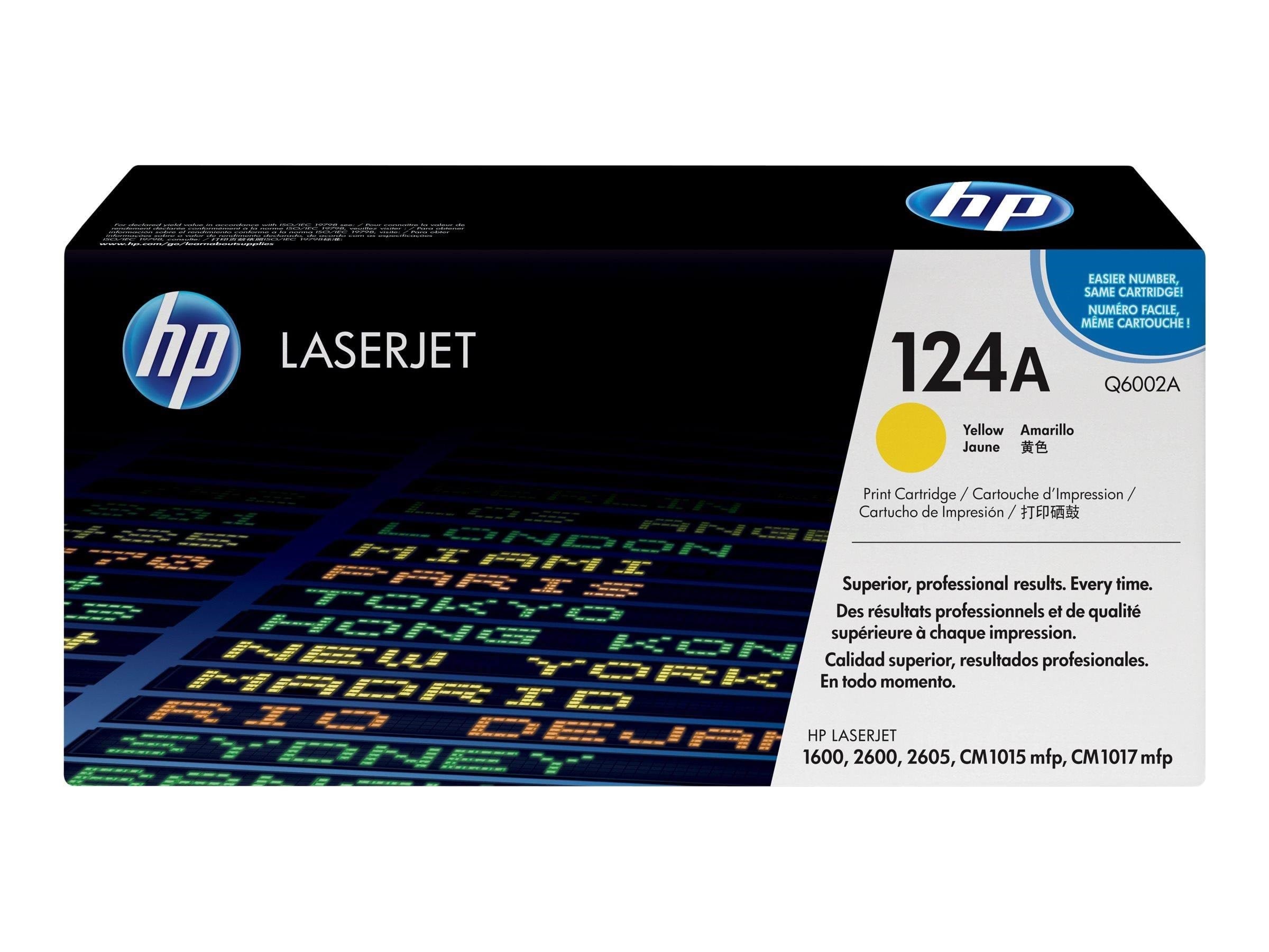 HP 124a / Q6002a Yellow Toner - Druckerzubehoer Tinte Toner Gelb