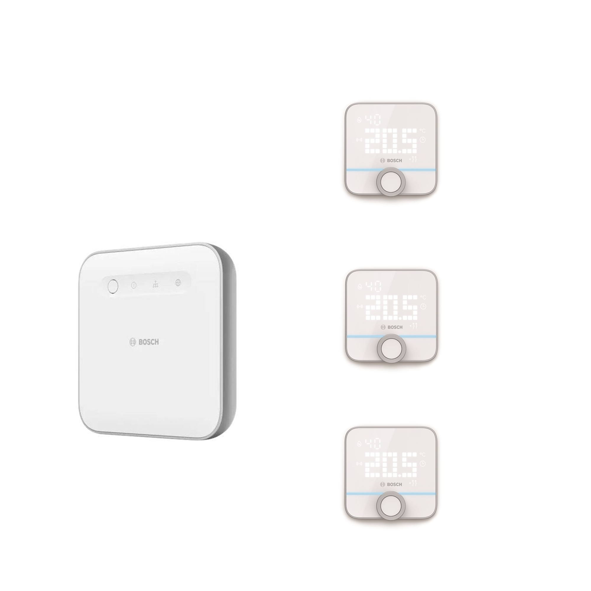 Bosch Smart Home Controller II & 3 Stk. Raumthermostat II 8500819