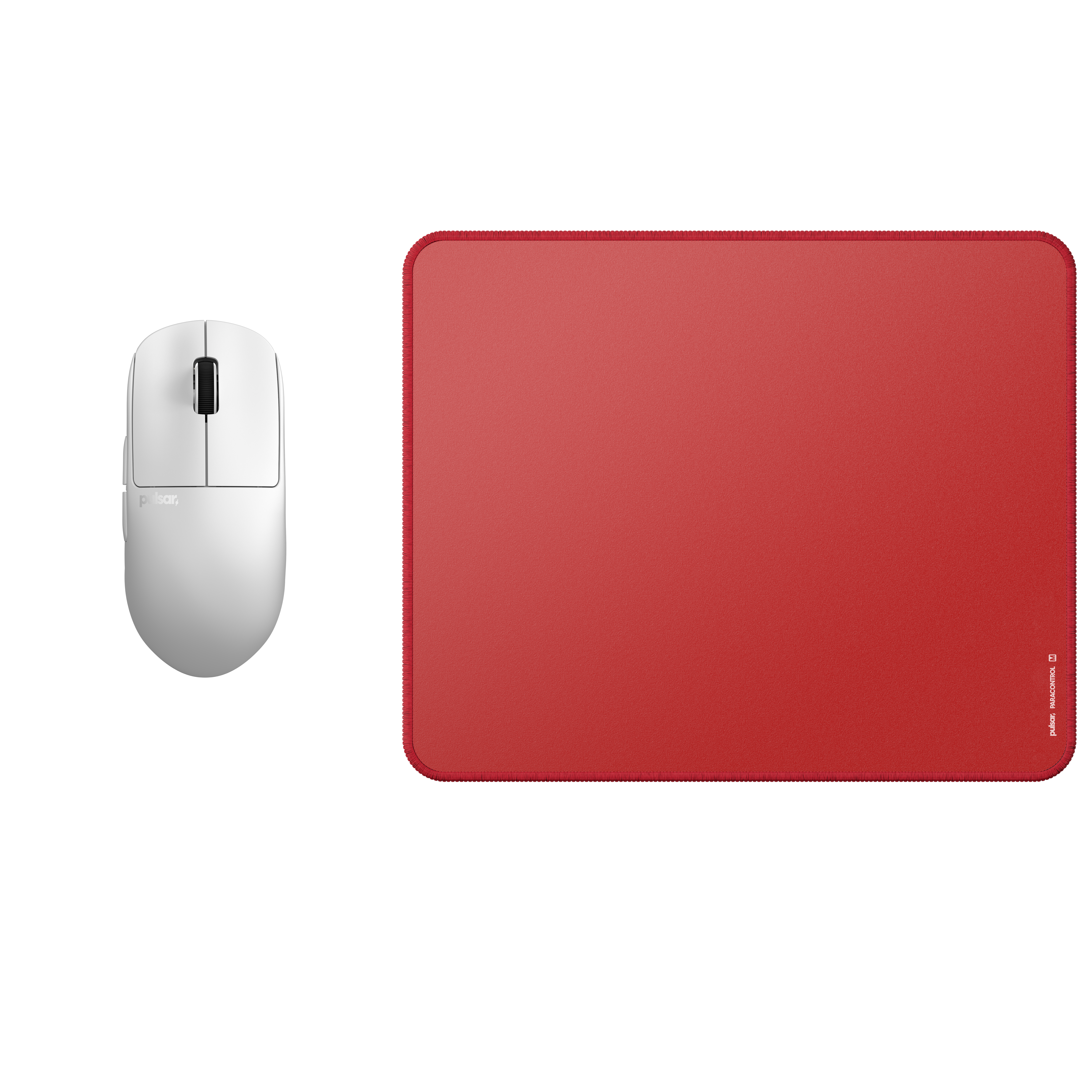 Pulsar Bundle - X2h v3 Mini White + Paracontrol Medium v2 Mousepad - Gaming Maus (Weiß) 8501023