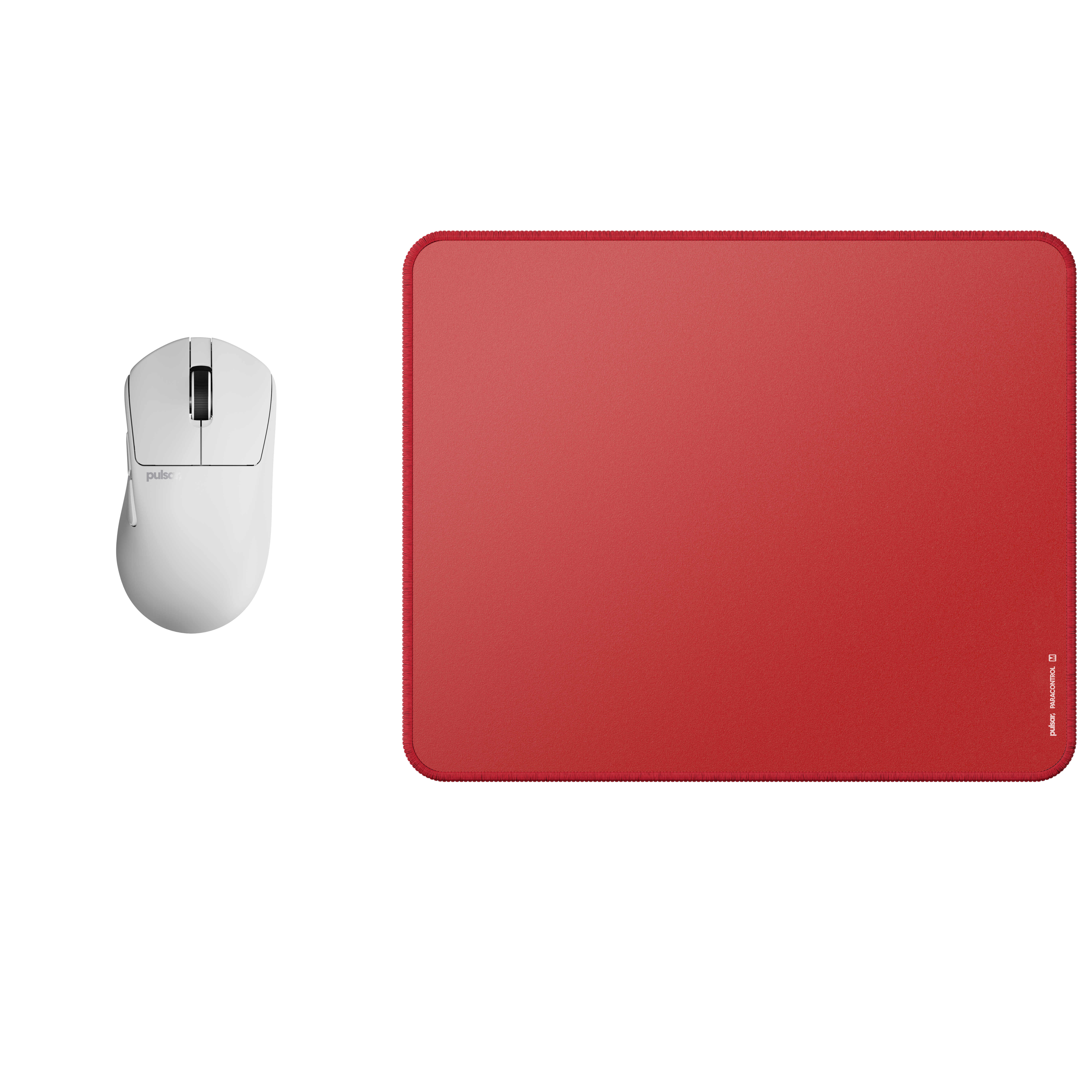 Pulsar Bundle - X3 Mini White + Paracontrol Medium v2 Mousepad - Gaming Maus (Weiß)