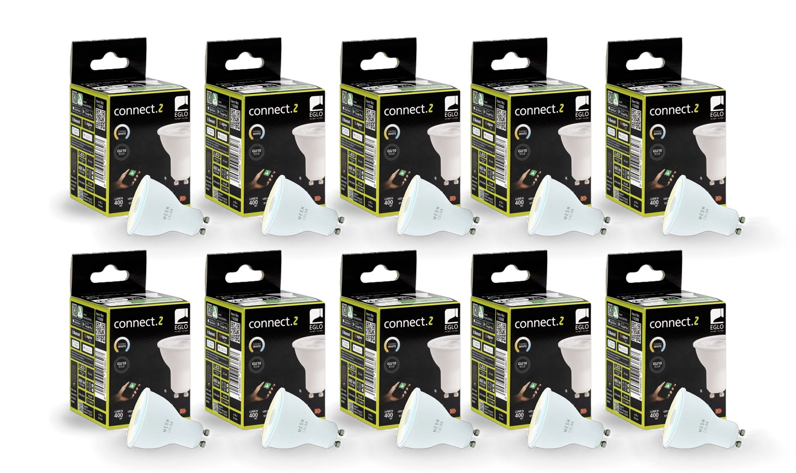 Eglo Gu10 Led-z Cct 4.9W 400lm Opal - 10-pack - Smart Home 8501065