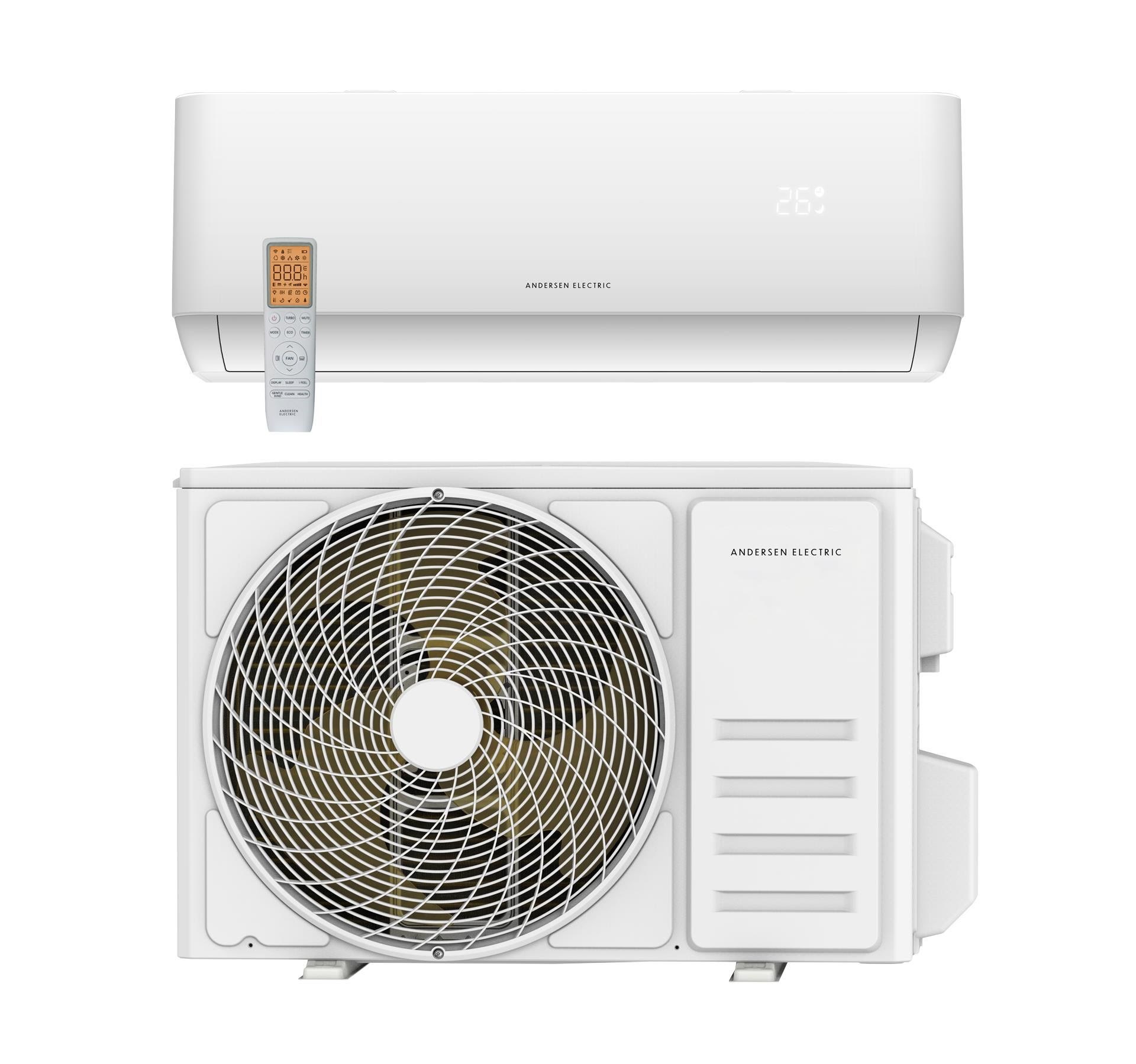 Andersen Electric Mat Pro 12 Air/air Heat Pump With Wifi 4.9 kW 77 m² Matte White - Waermepumpen 8501075