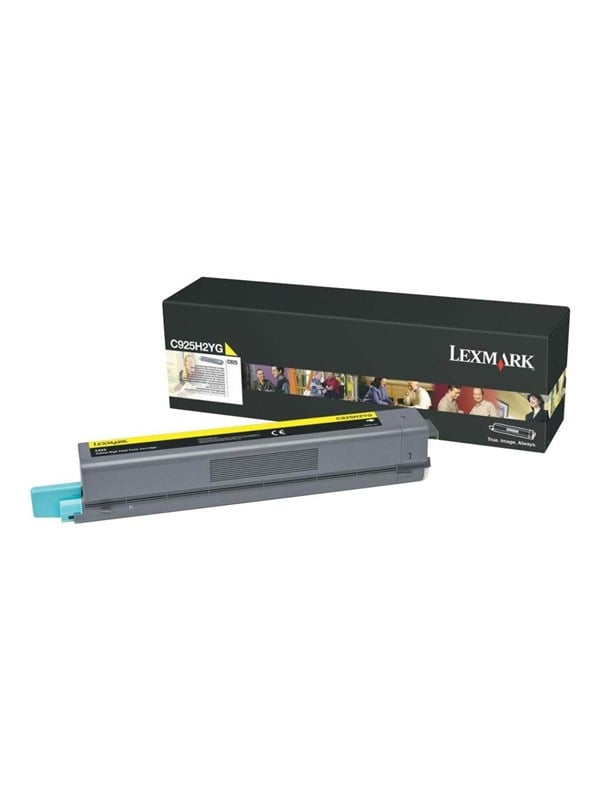 Lexmark C925H2YG C925 Tonerkartusche Höhekapazität 1er-Pack, 7.500 Seiten, gelb