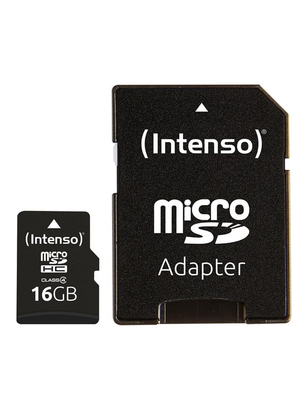 Intenso Mikro SD Card w Adapter - 4GB