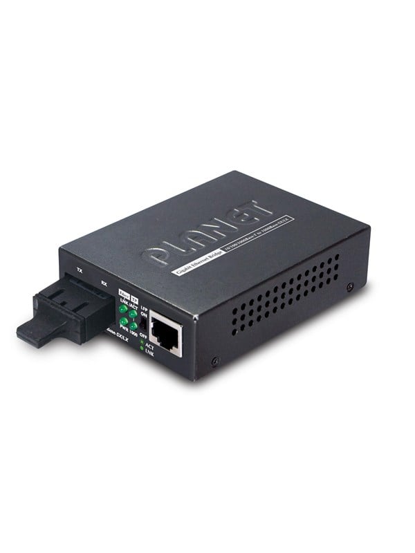 PLANET GT-802S 101001000Base-T to 1000LX Gigabit Media Converter SM SC 20km