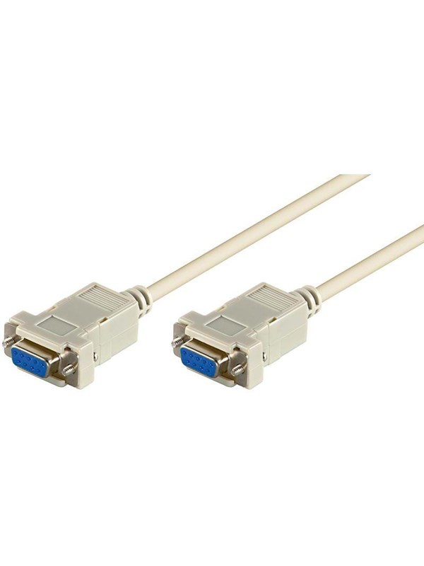 Pro Seriell RS232 9-pins Null Modem - 2m