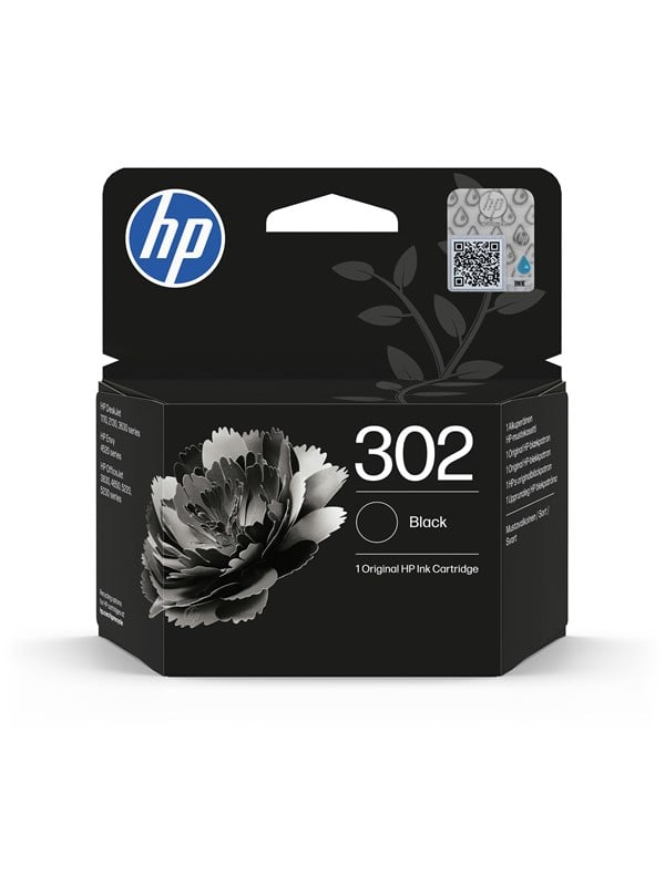 HP 302  F6U66AE Black Ink