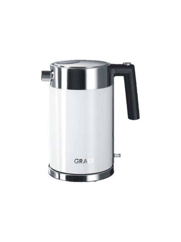 Graef Wasserkocher WK 61 - Rostfreier Stahl /Acrylweiß - 2150 W