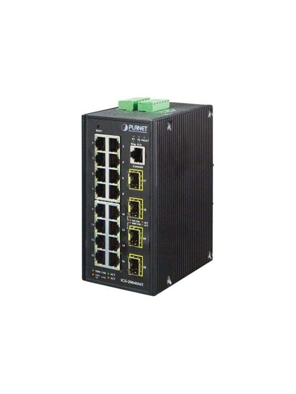 ASSMANN PLANET Industie L2 Managed Switch 16-Port GE + 4-Port SFP