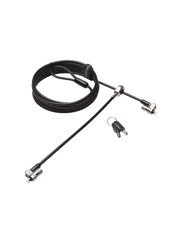 Image of Kensington MicroSaver 2.0 Keyed Twin Laptop Lock - Like Keyed