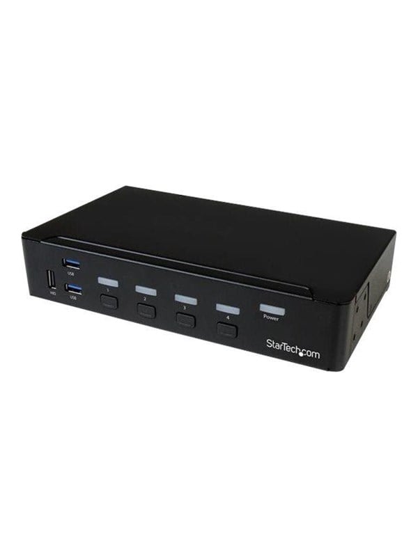StarTechcom 4-Port DisplayPort KVM Switch With Built-in USB 30 Hub - 4K