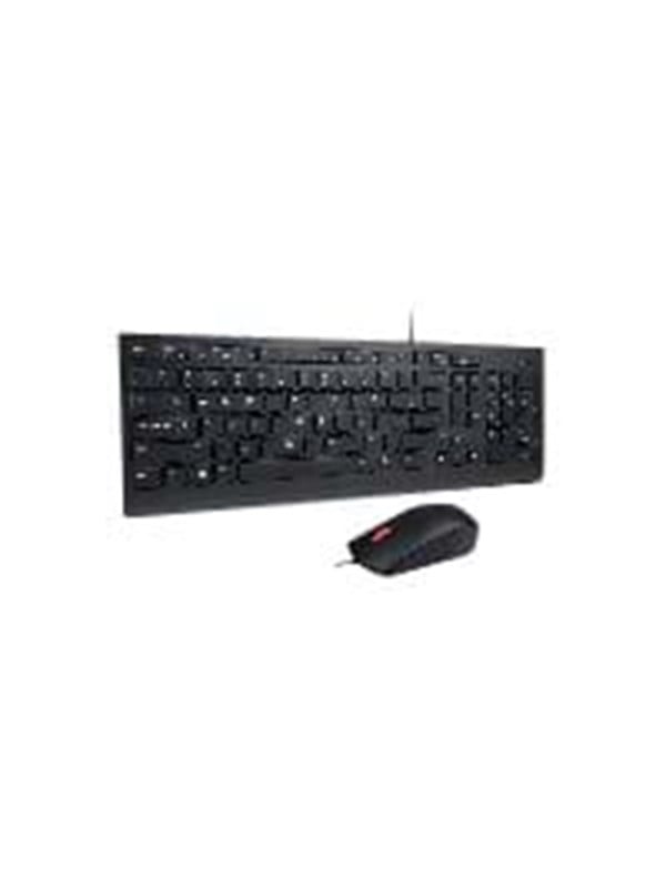 Lenovo Essential Wired Combo - Tastatur  Maus Set - Deutsch - Schwarz